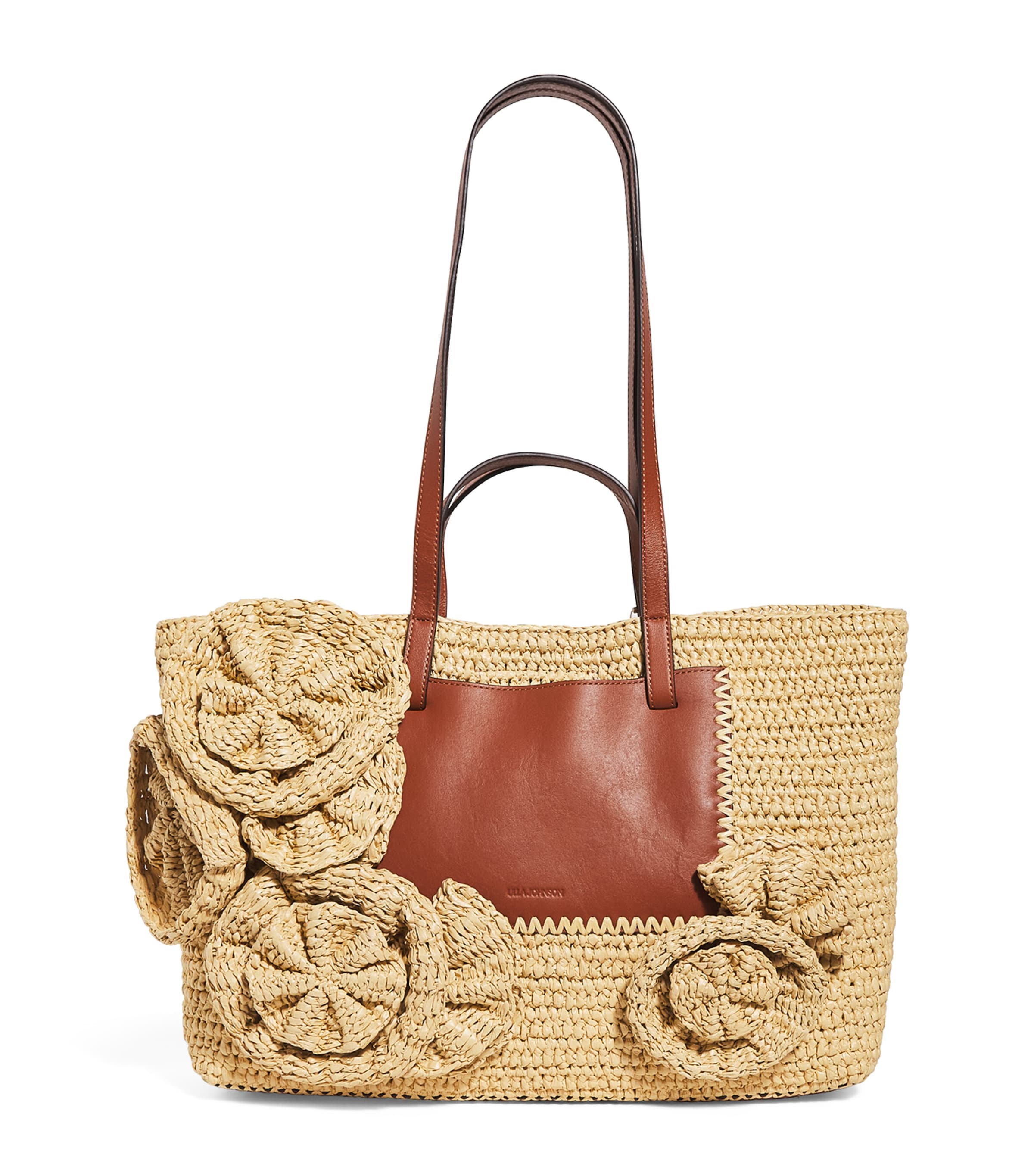 Raffia Floral Lali Tote Bag