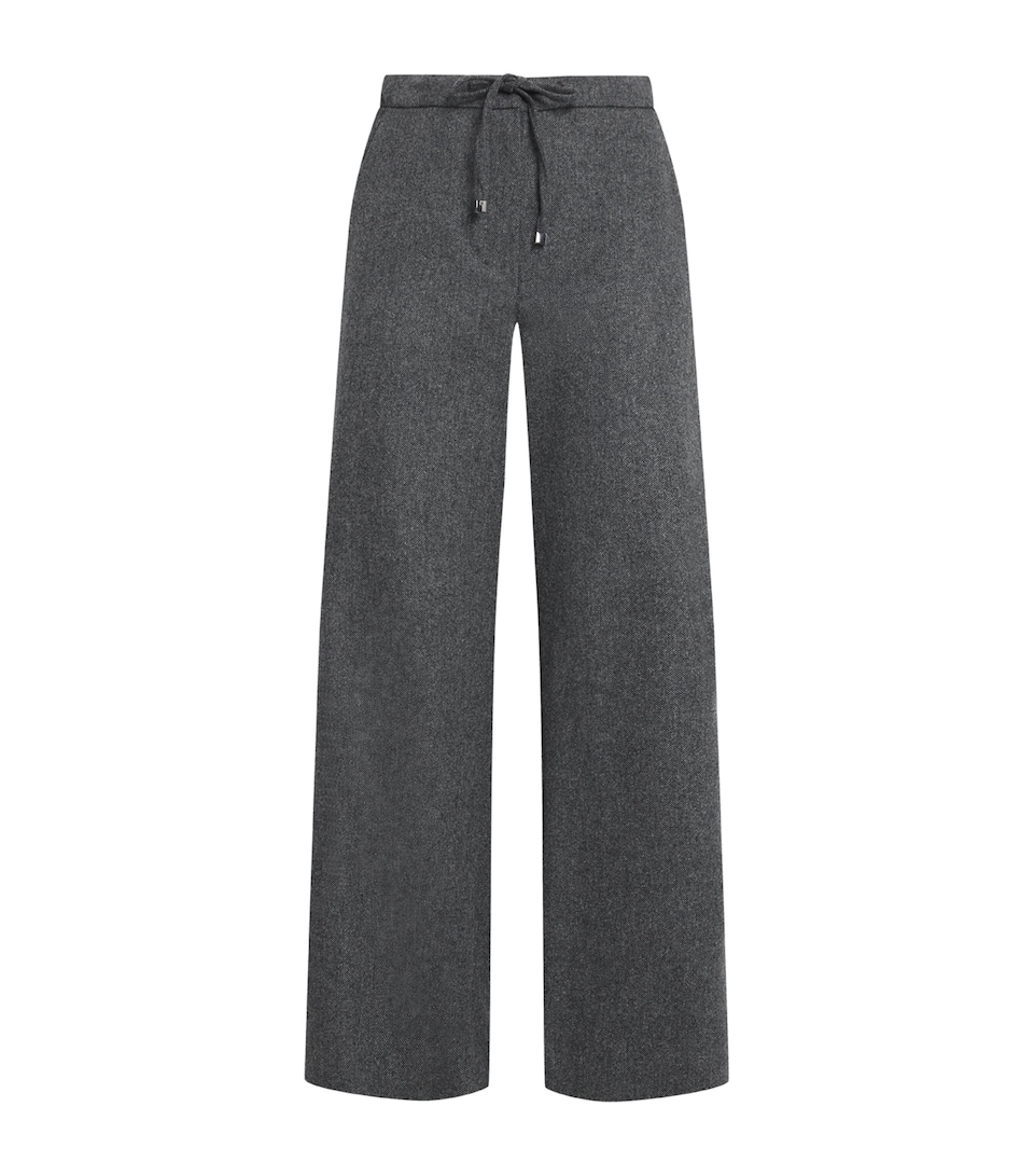 Wool-Cashmere Drawstring Trousers