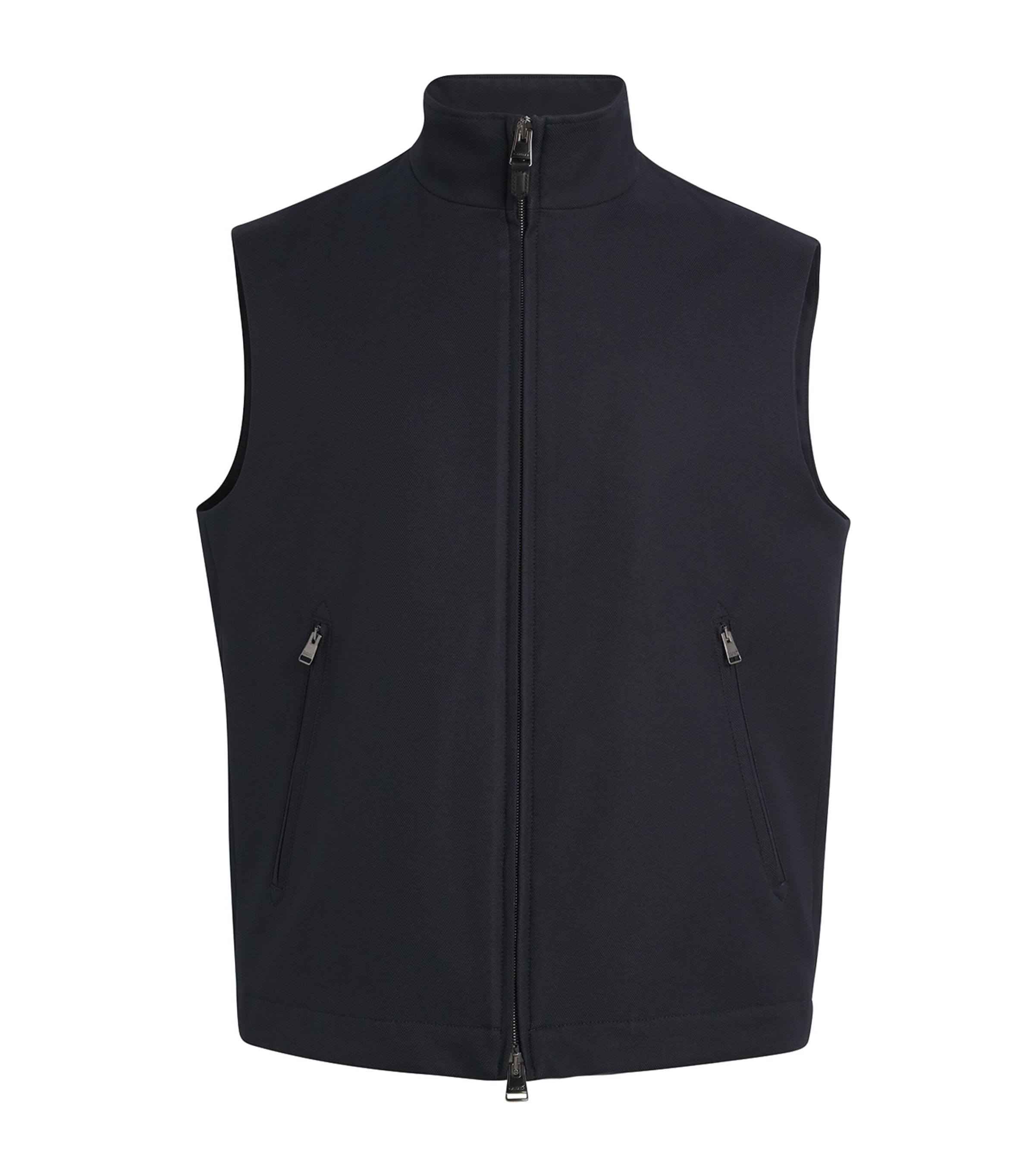 RLX Ralph Lauren Grey COOLMAX Zip-Up Sweater Vest | Harrods US