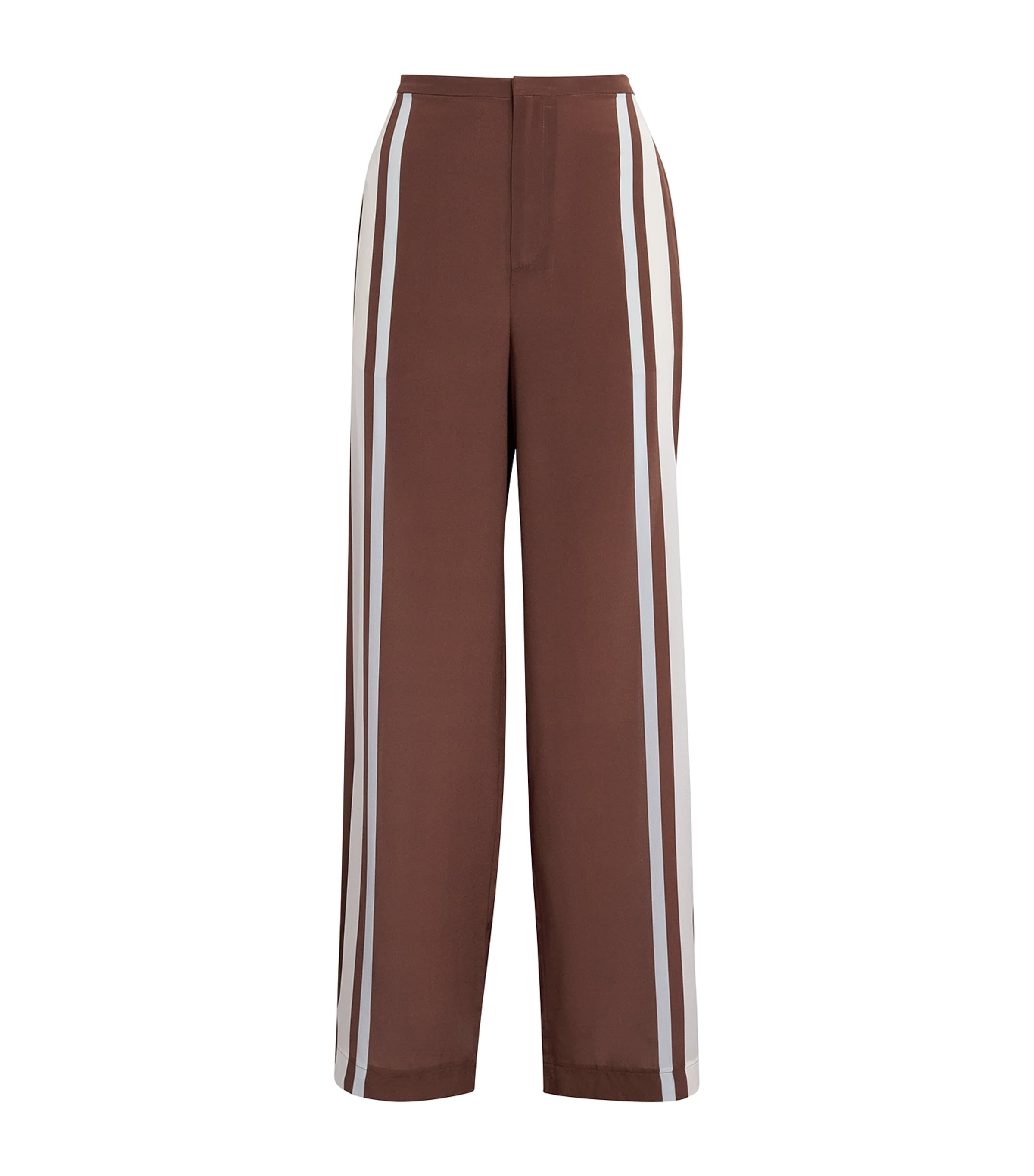 SIR. Womens Silk Marais Wide-Leg Trousers Metro