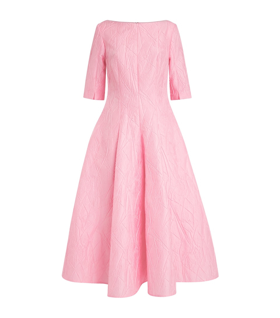 Talbot Runhof Womens Jacquard Gown Rosa