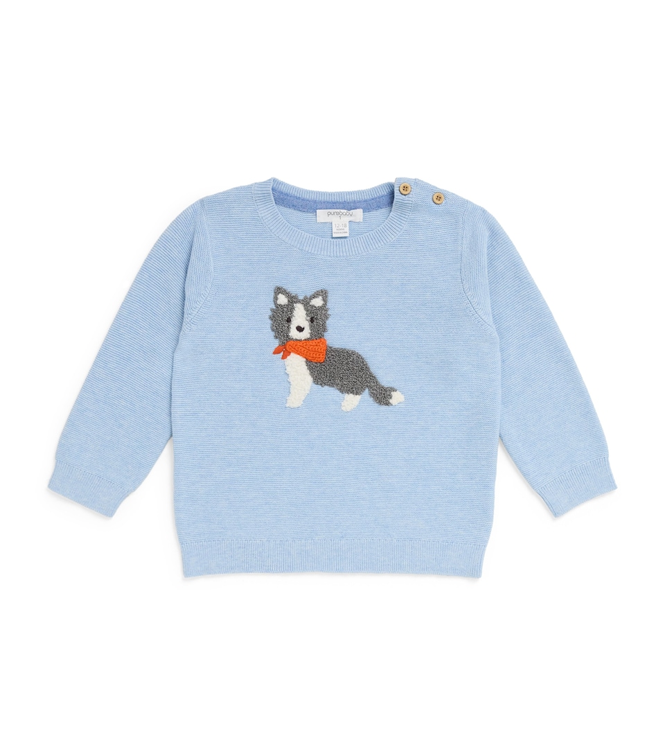 Organic Cotton-Wool Dog Sweater (0-18 Months)