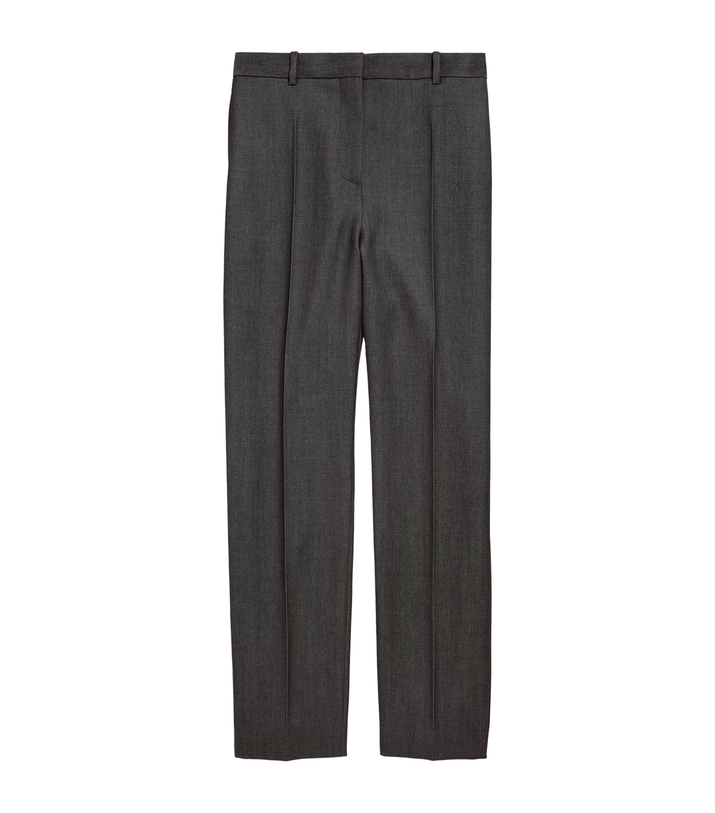 Balenciaga Womens Wool Straight-Leg Trousers