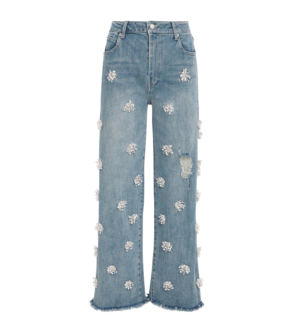 Embellished Jude Wide-Leg Jeans