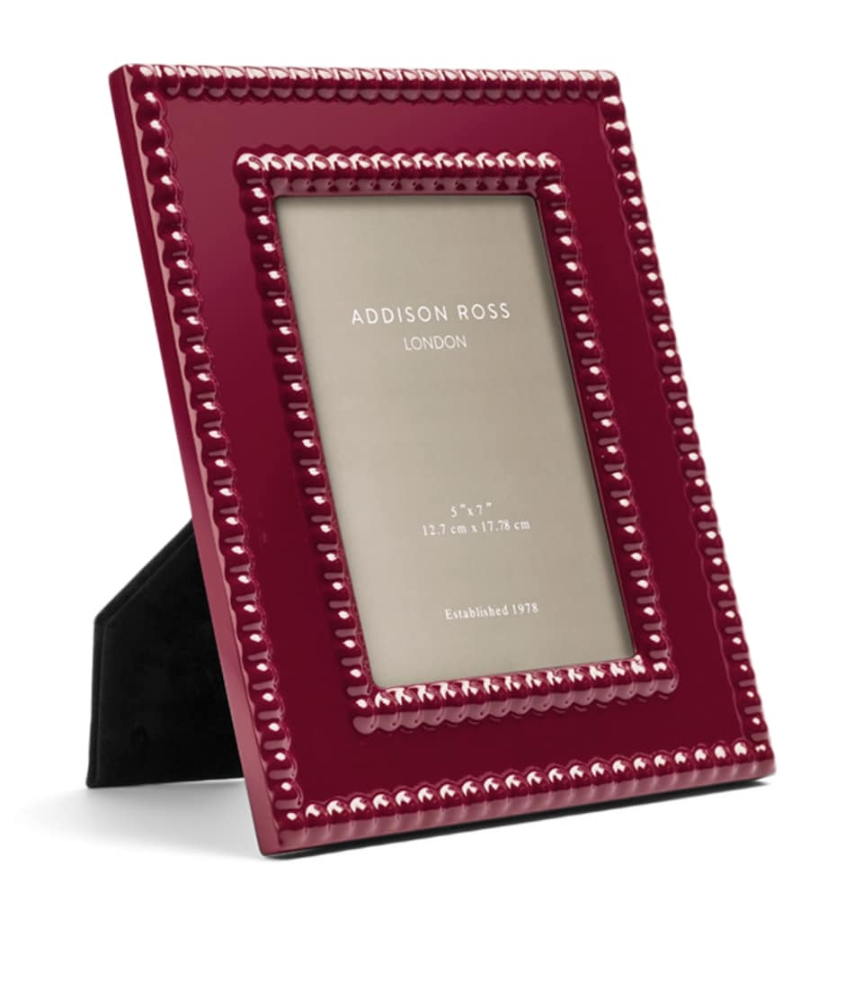 Addison Ross Lacquer Bobbin Picture Frame (5" x 7") Cherry