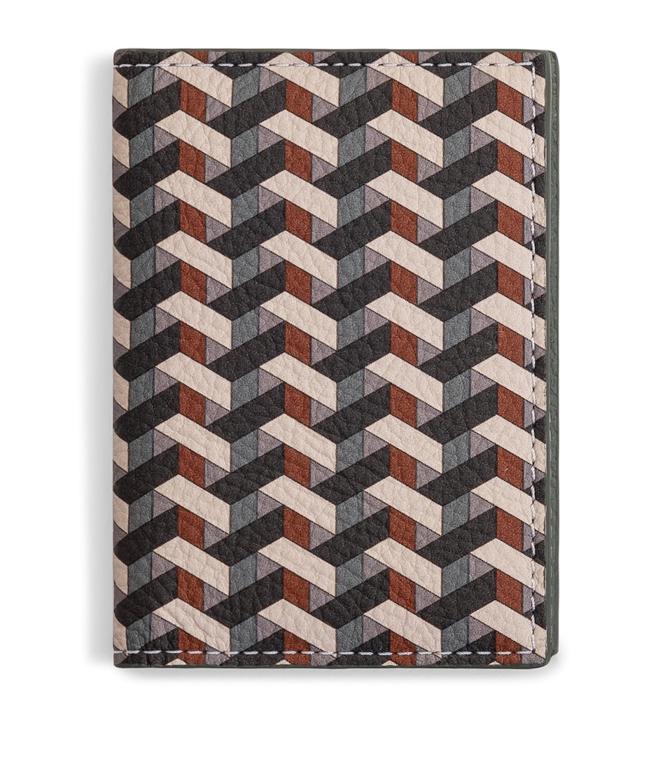 Poltrona Frau Traveller's Collection Card Holder Pelle Frau Wvrs Sage