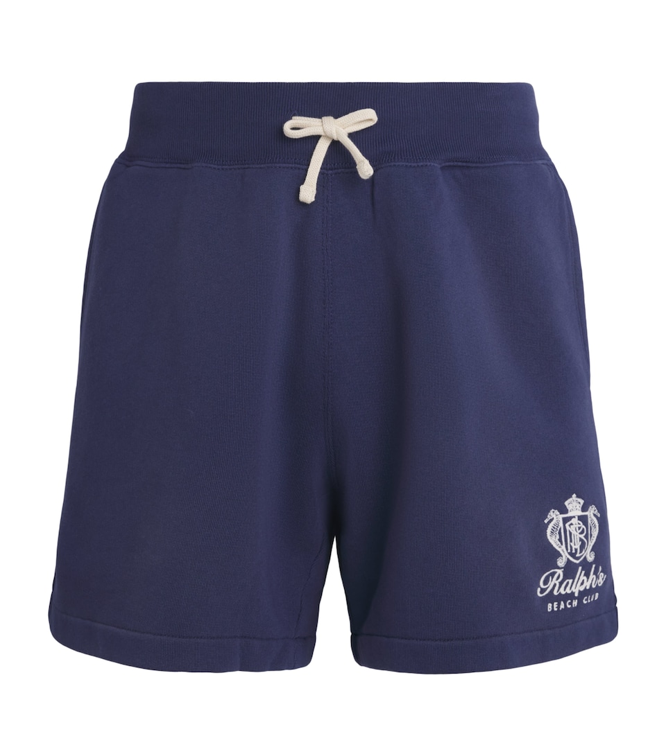 Polo Ralph Lauren Mens Cotton-Blend Beach Club Shorts Dark Cobalt