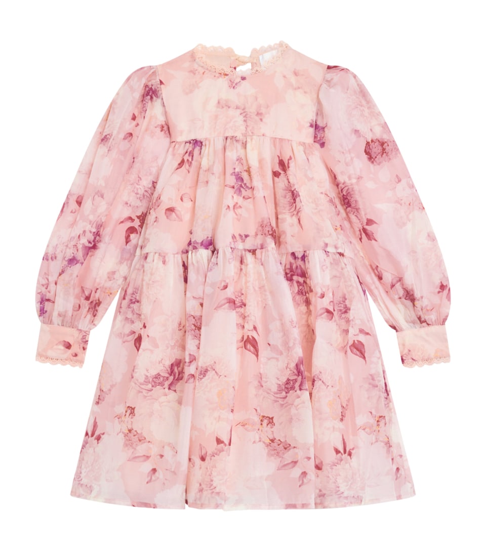 Organza Floral Smock Dress (4-16 Years)