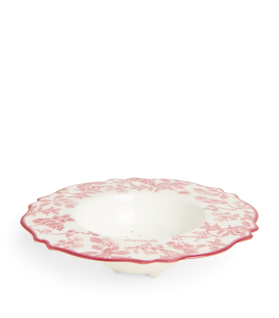 Bone China Toile Tea Strainer