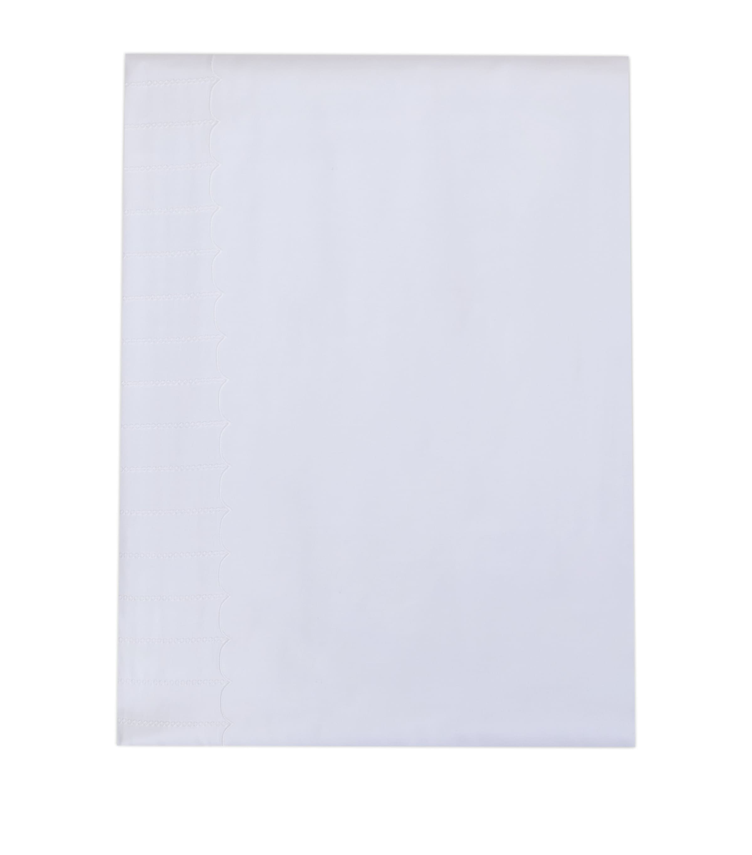 Loretta Caponi Dots Super King Flat Sheet (270cm x 300cm) White