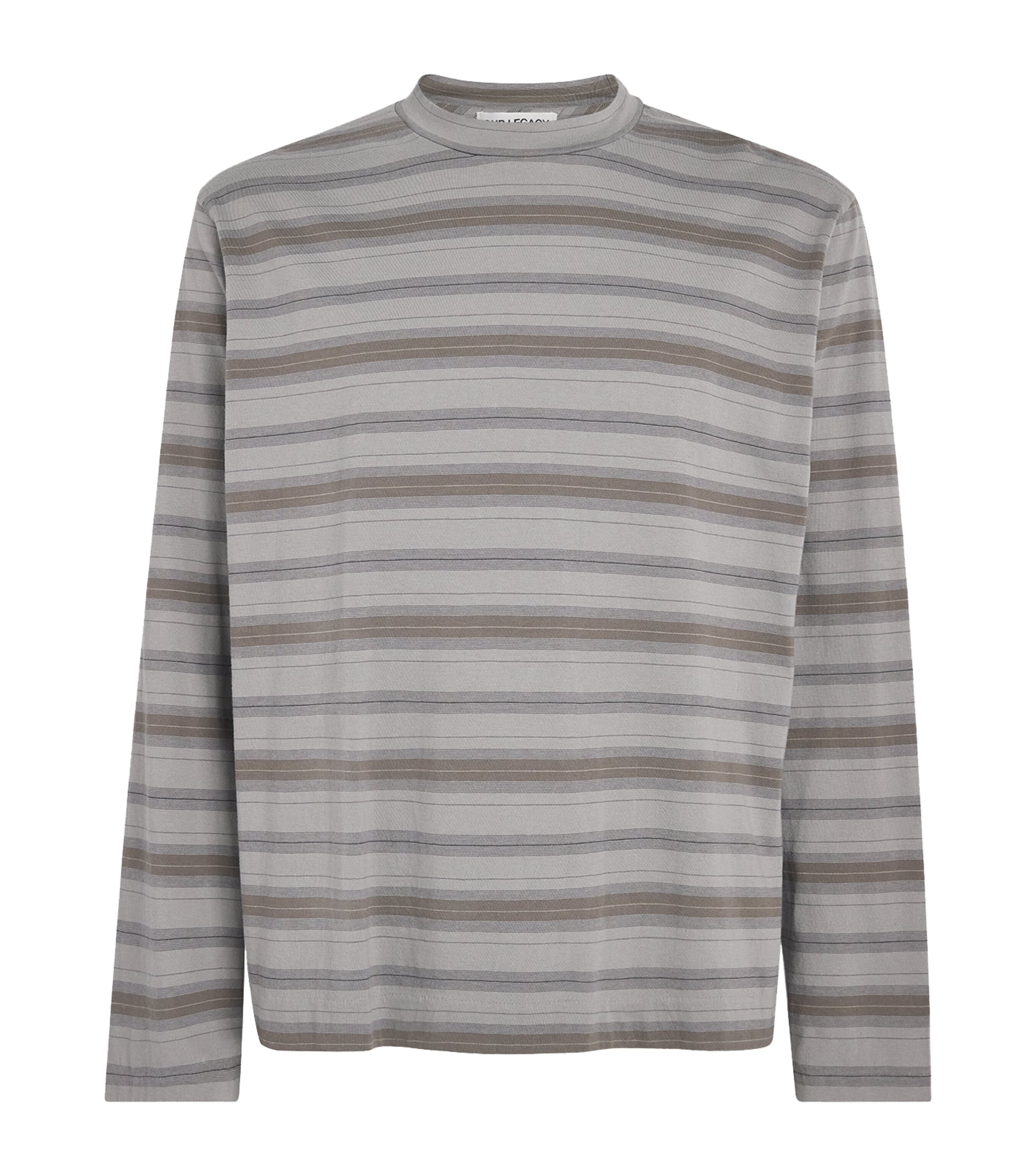 Our Legacy Mens Cotton Stripe Box Long-Sleeve T-Shirt Specture Stripe