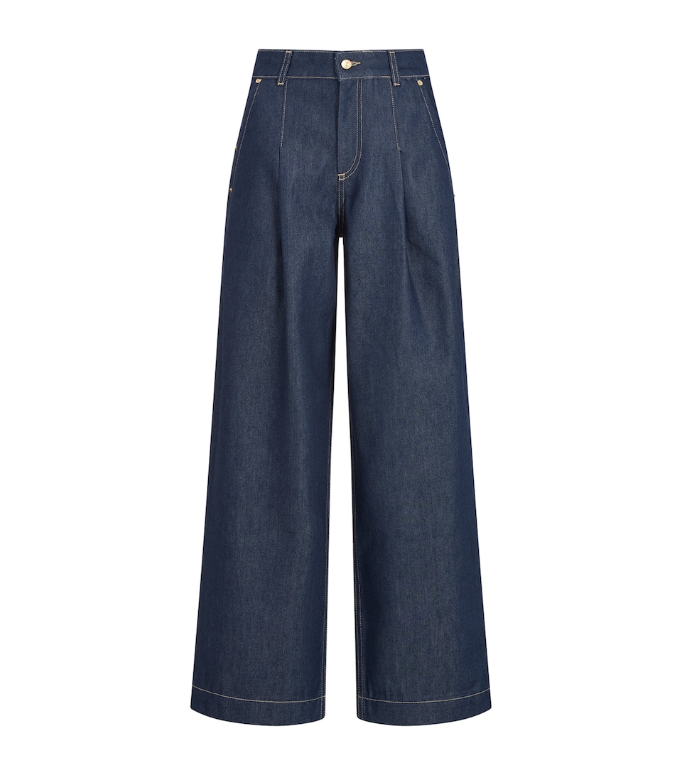 High-Rise Straight-Leg Jeans