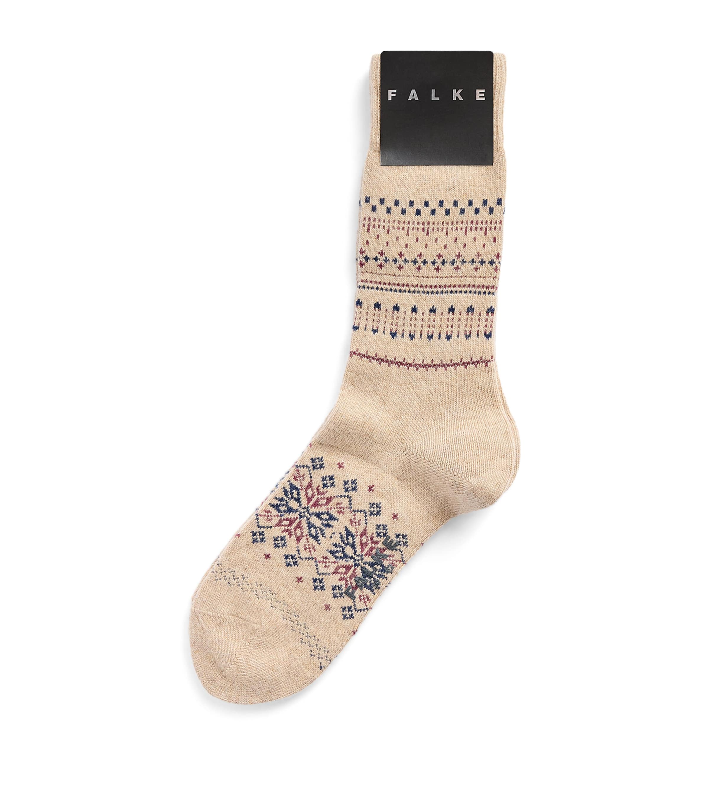Falke Mens Wool-Cashmere Sky Limit Socks Beige Mel