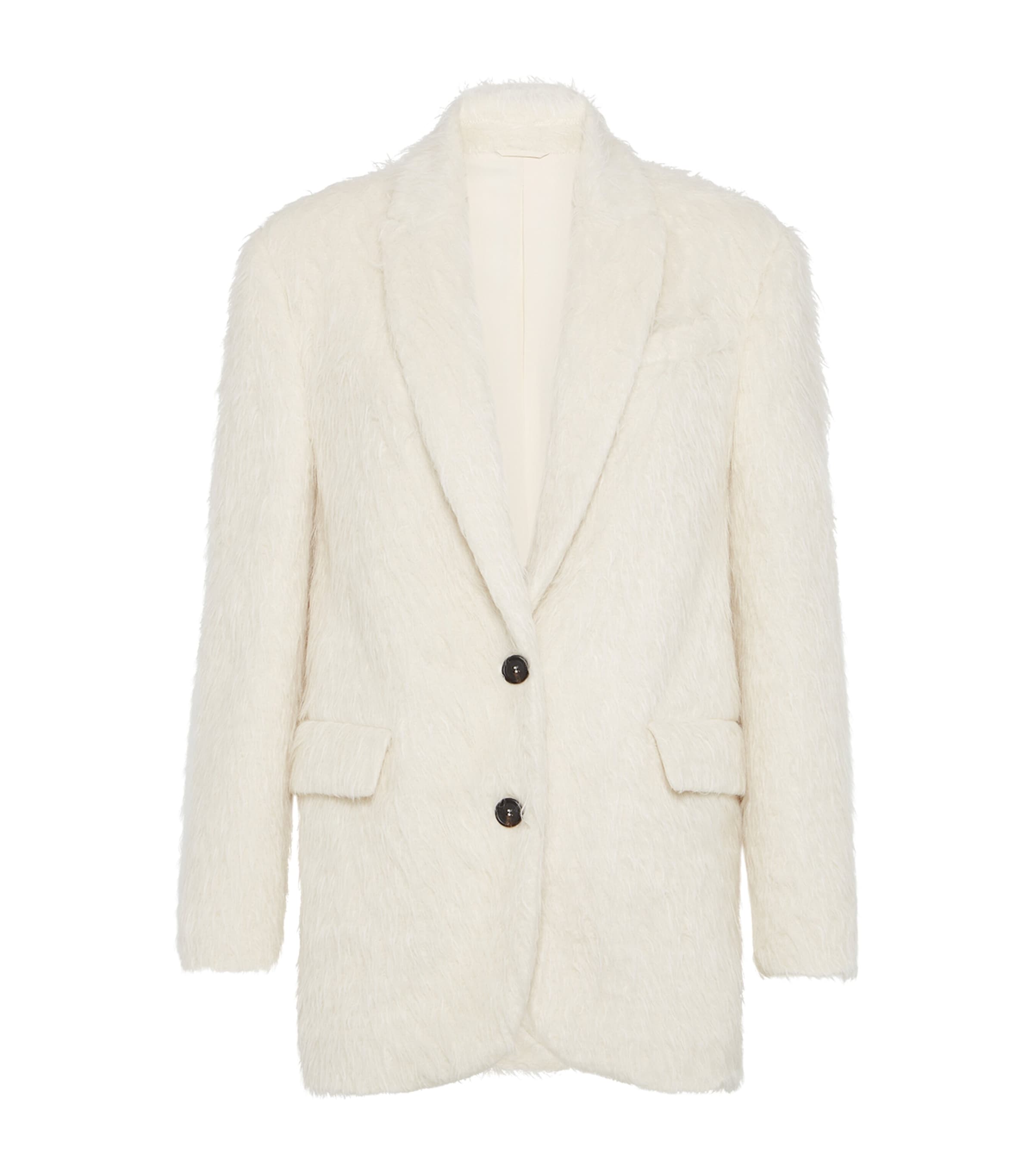 Wispy Alpaca-Blend Blazer