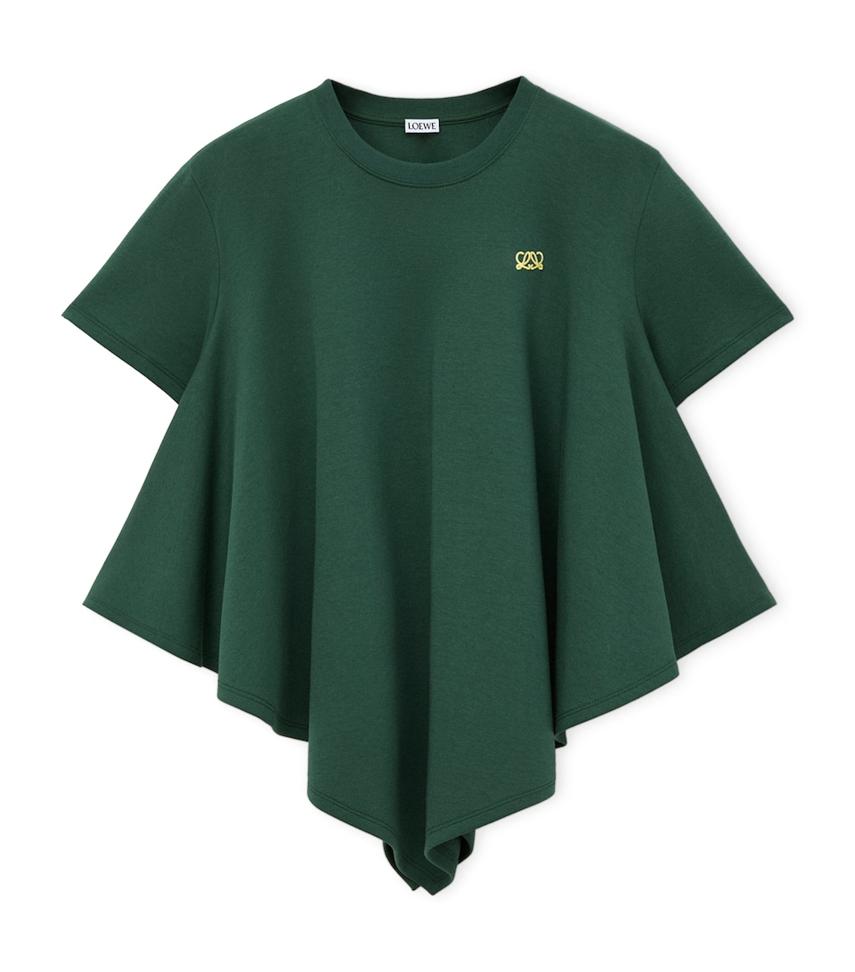 Cape-Detail T-Shirt