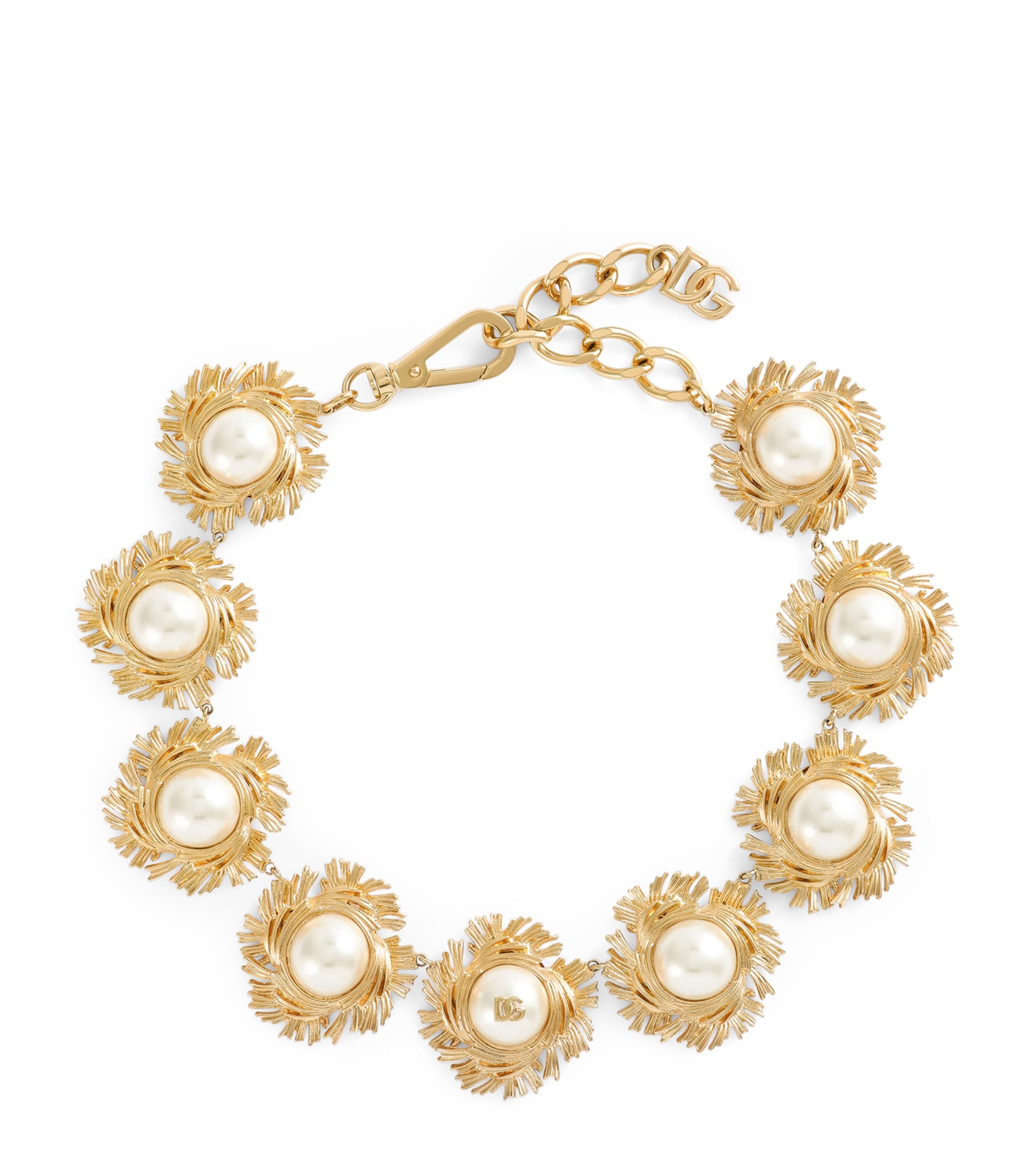 Dolce&Gabbana Cabochon Necklace Gold
