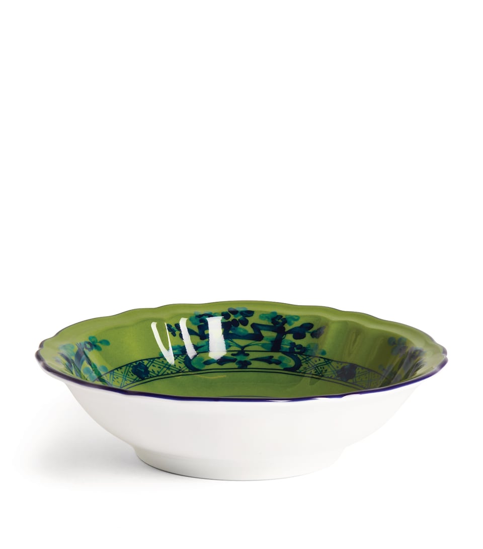 GINORI 1735 Porcelain Oriente Italiano Malachite Fruit Bowl (14.5cm)