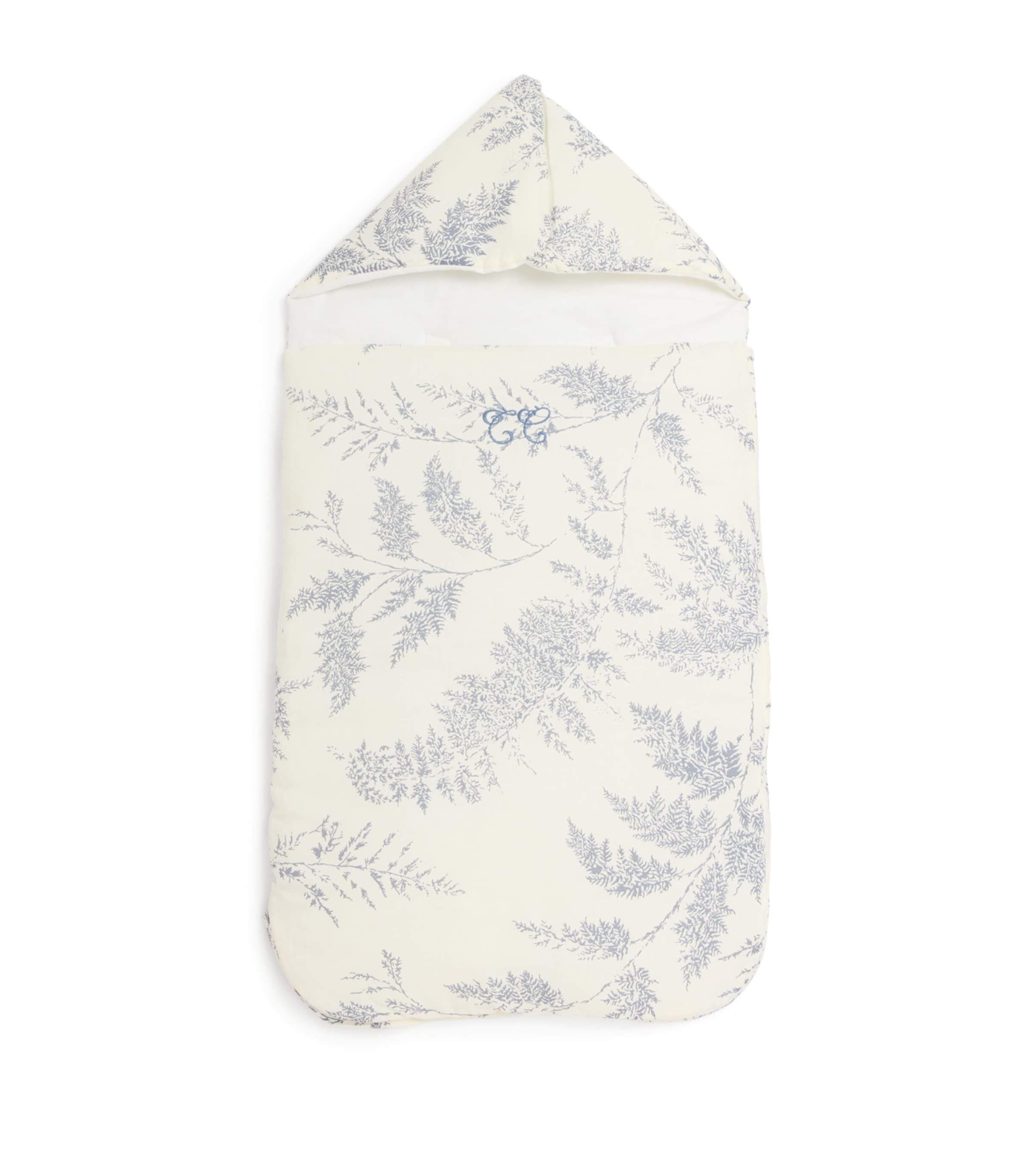 Linen-Cotton Embroidered Pram Suit