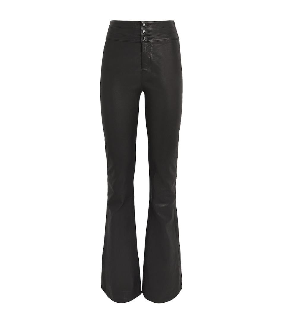 Leather Lou Lou Flared Trousers