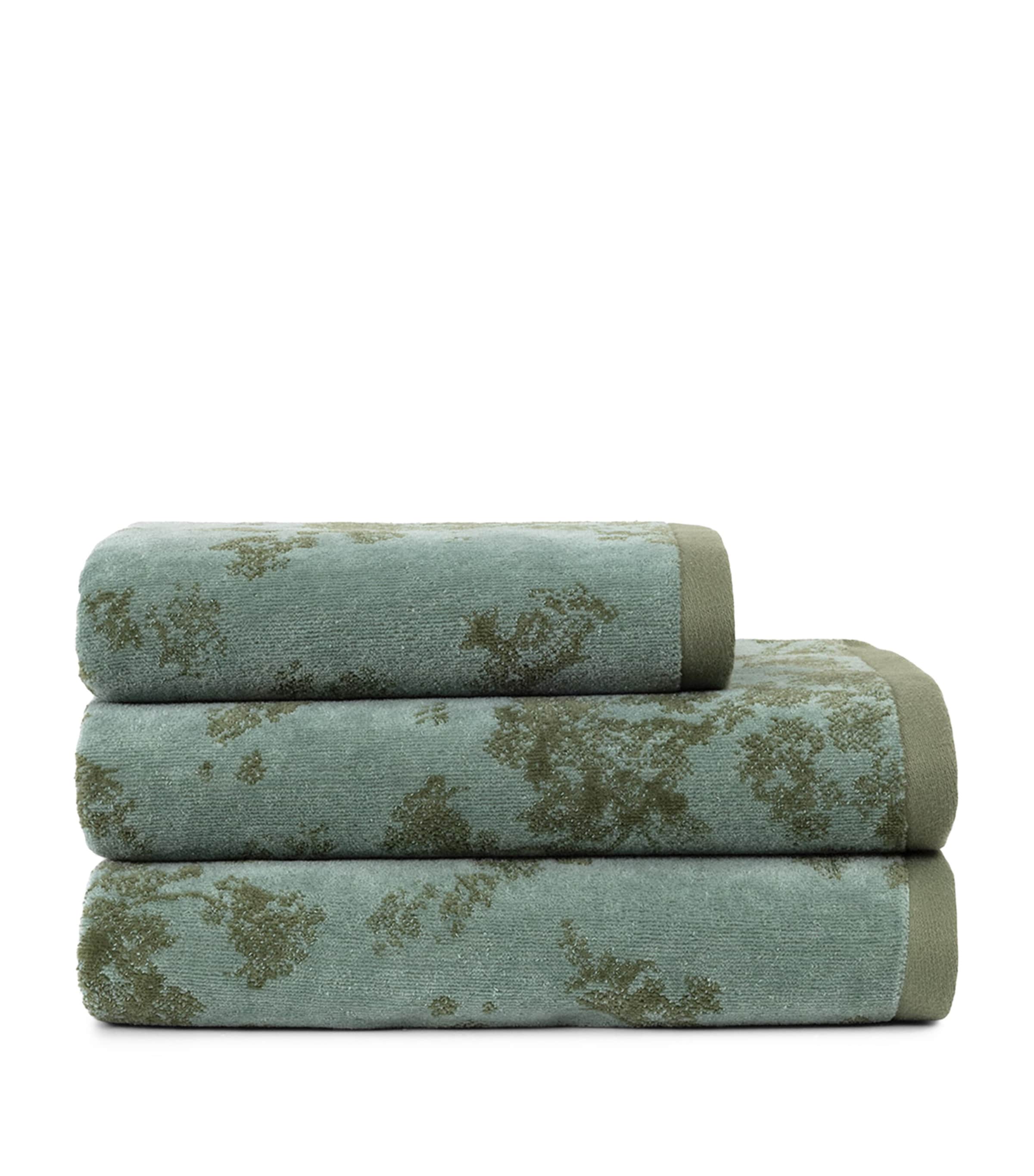 Yves Delorme Muses Guest Towel (42cm x 70cm) Green