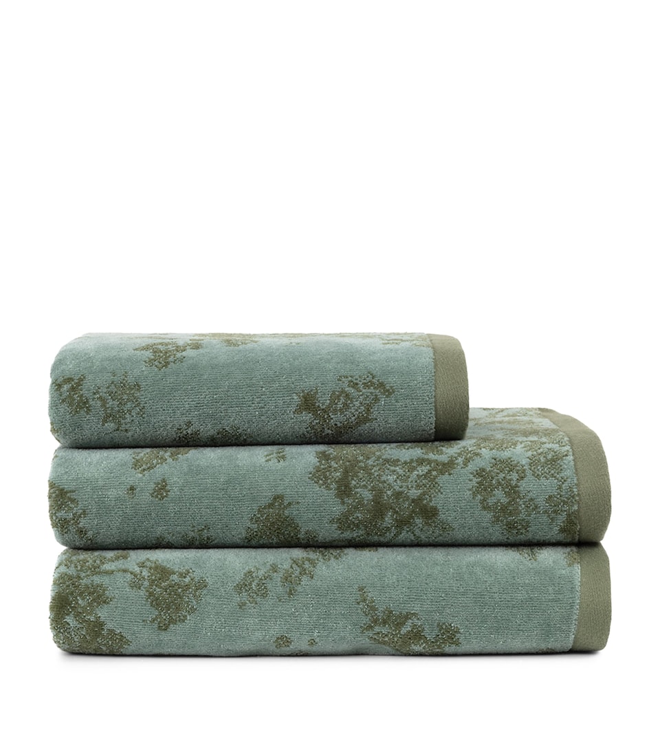 Yves Delorme Muses Guest Towel (42cm x 70cm) Green