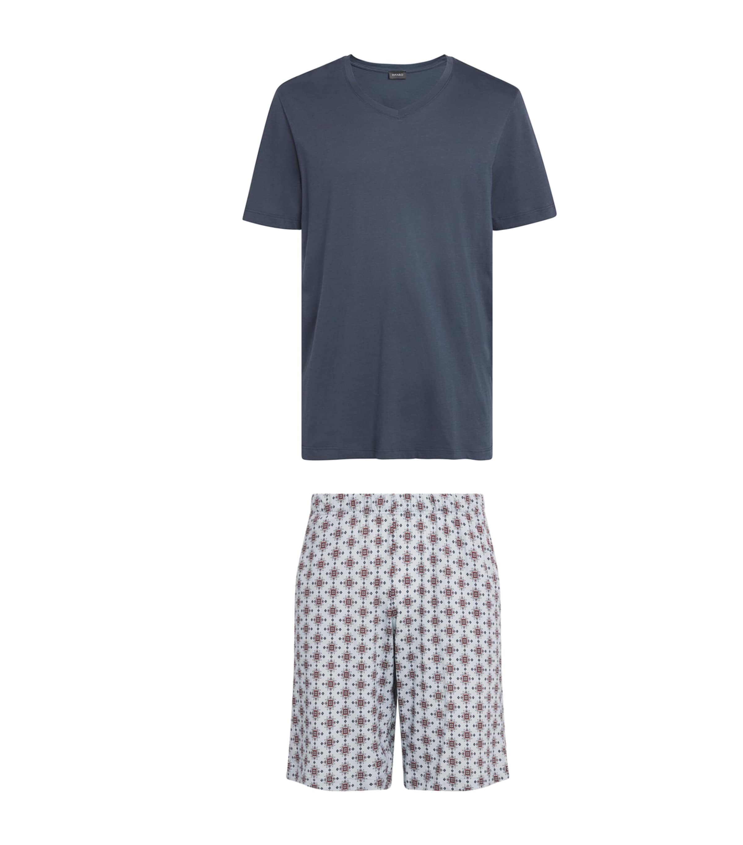 Hanro Mens Cotton Day & Night Pyjama Set Celestial