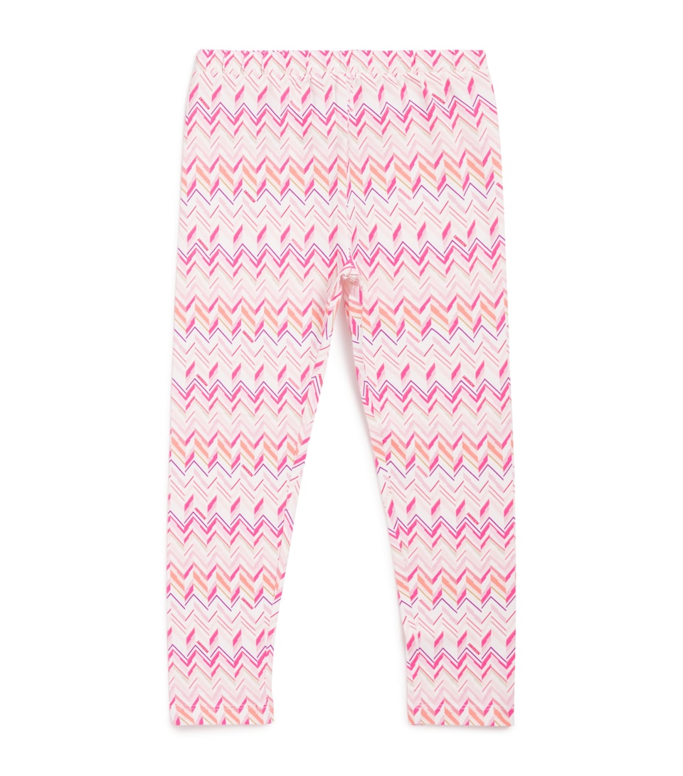 Cotton-Blend Zigzag Leggings (4-14 Years)