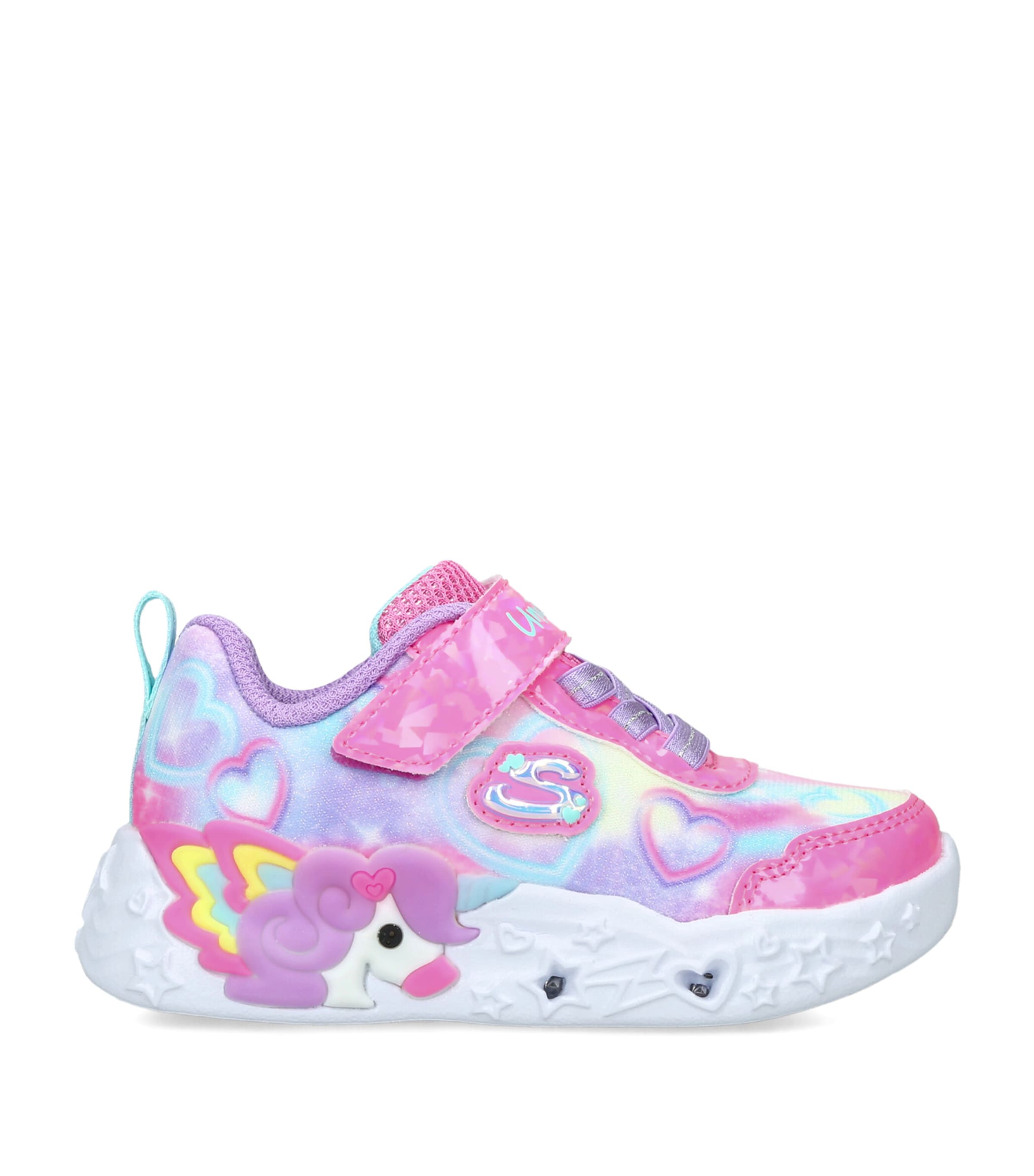 Skechers Unicorn Charmer Lil Heart Sparkle Sneakers Pink