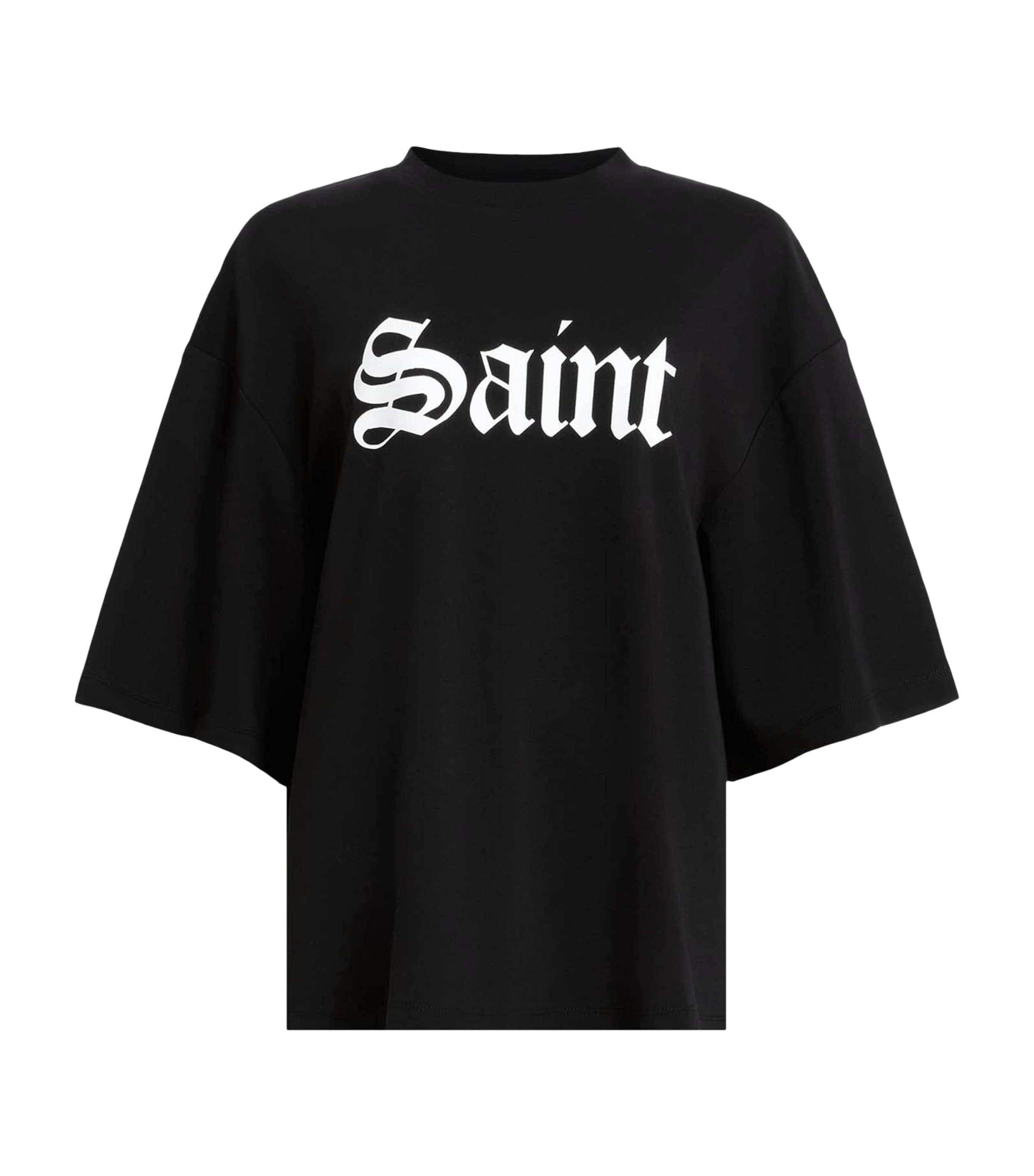 AllSaints Womens Cotton Amelie T-Shirt Black
