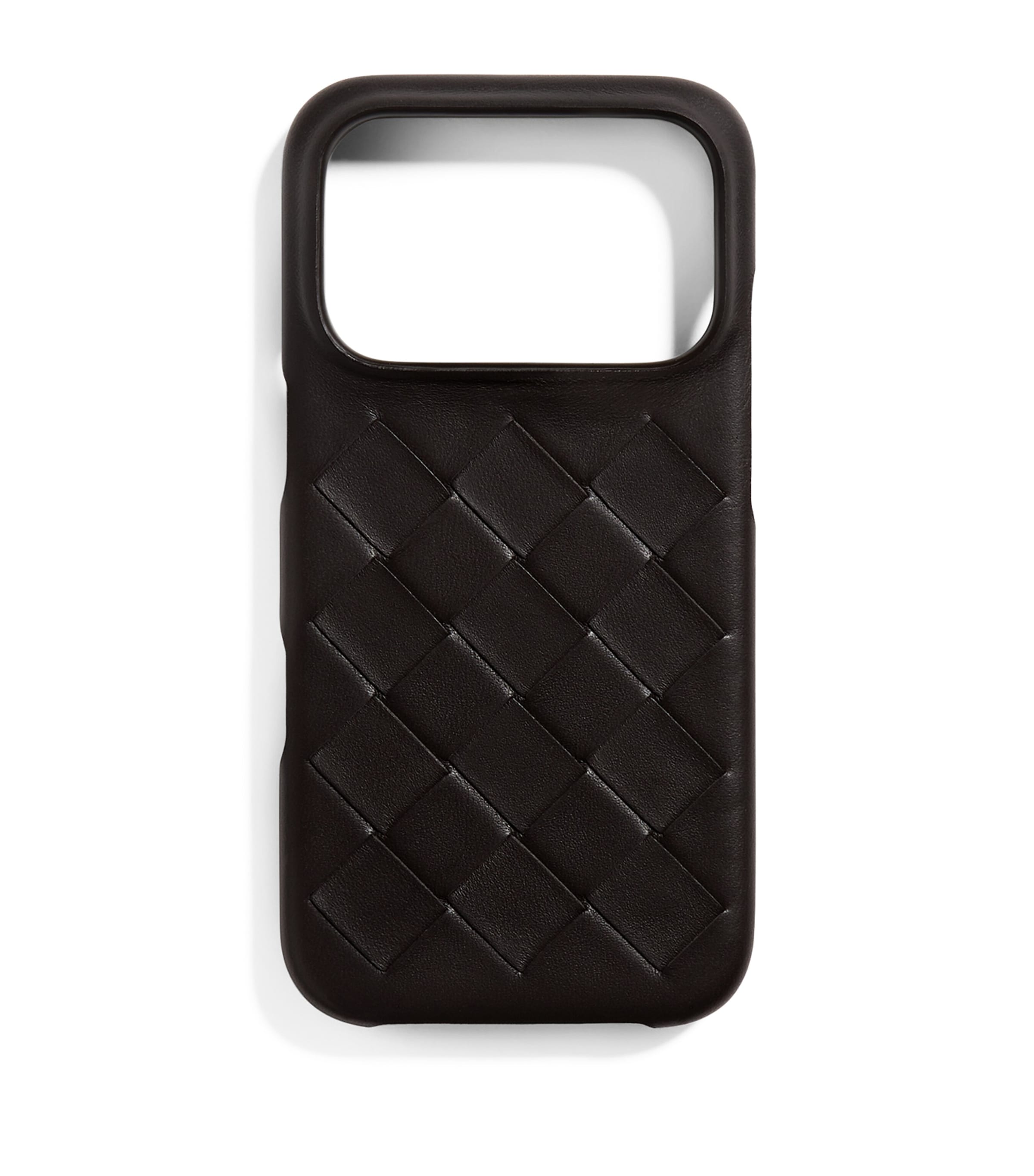 Bottega Veneta Leather Intrecciato iPhone 17 Pro Case