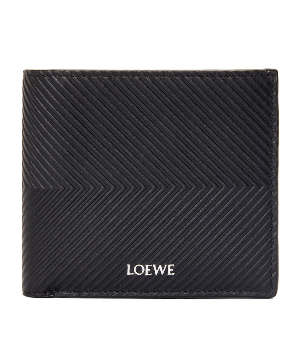 Textured Leather Bifold Wallet