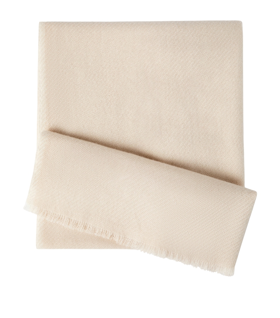 Brunello Cucinelli Mens Cashmere Twill Weave Scarf