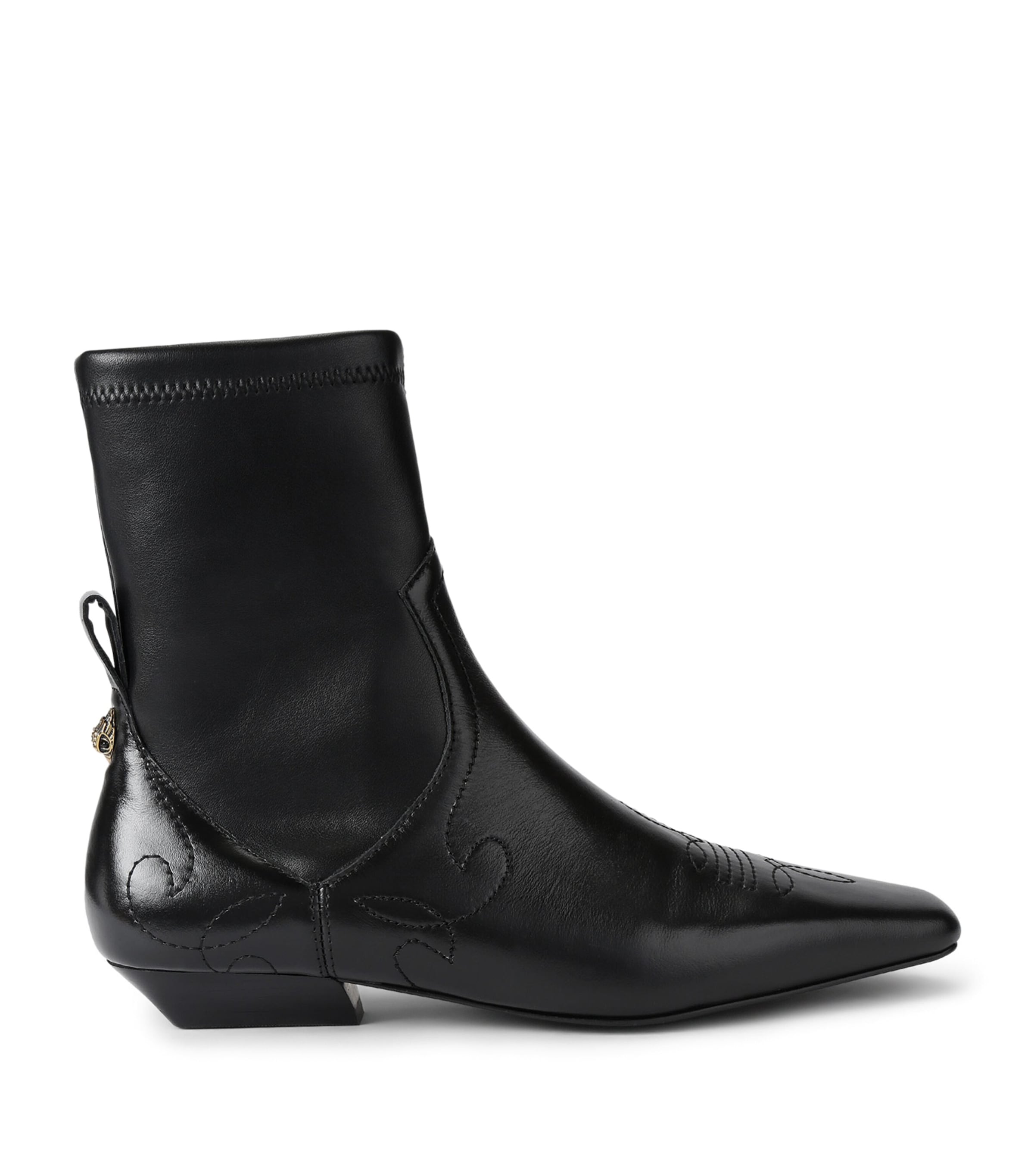 Kurt Geiger London Leather Arizona Ankle Boots Black