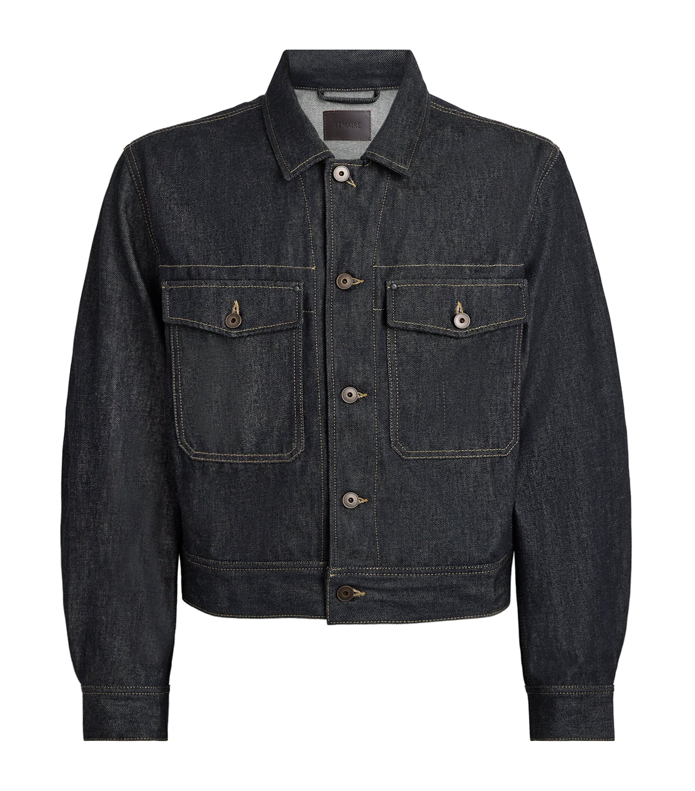 Lemaire Mens Trucker Denim Jacket Slate