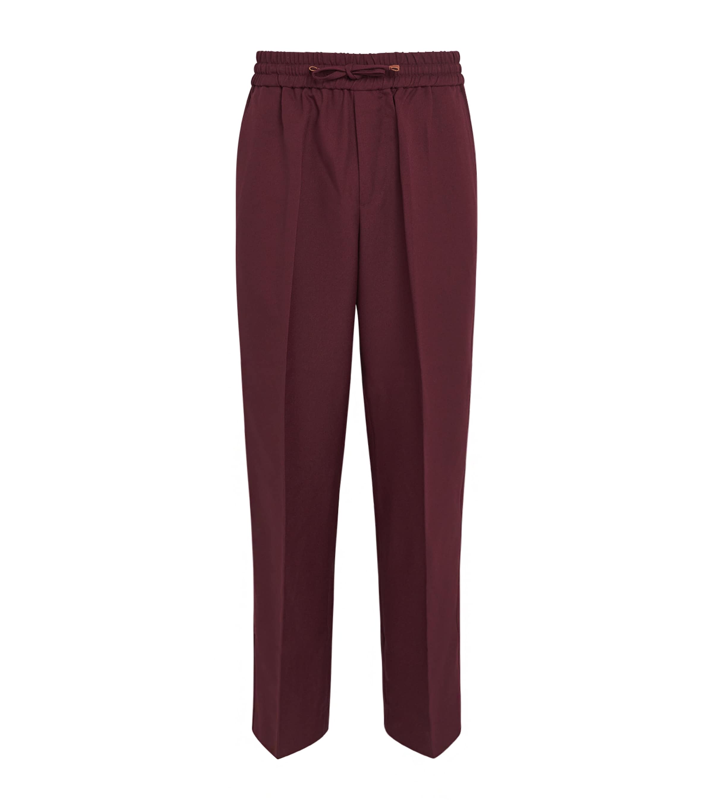 Drôle de Monsieur Mens Knitted Sweatpants Burgundy