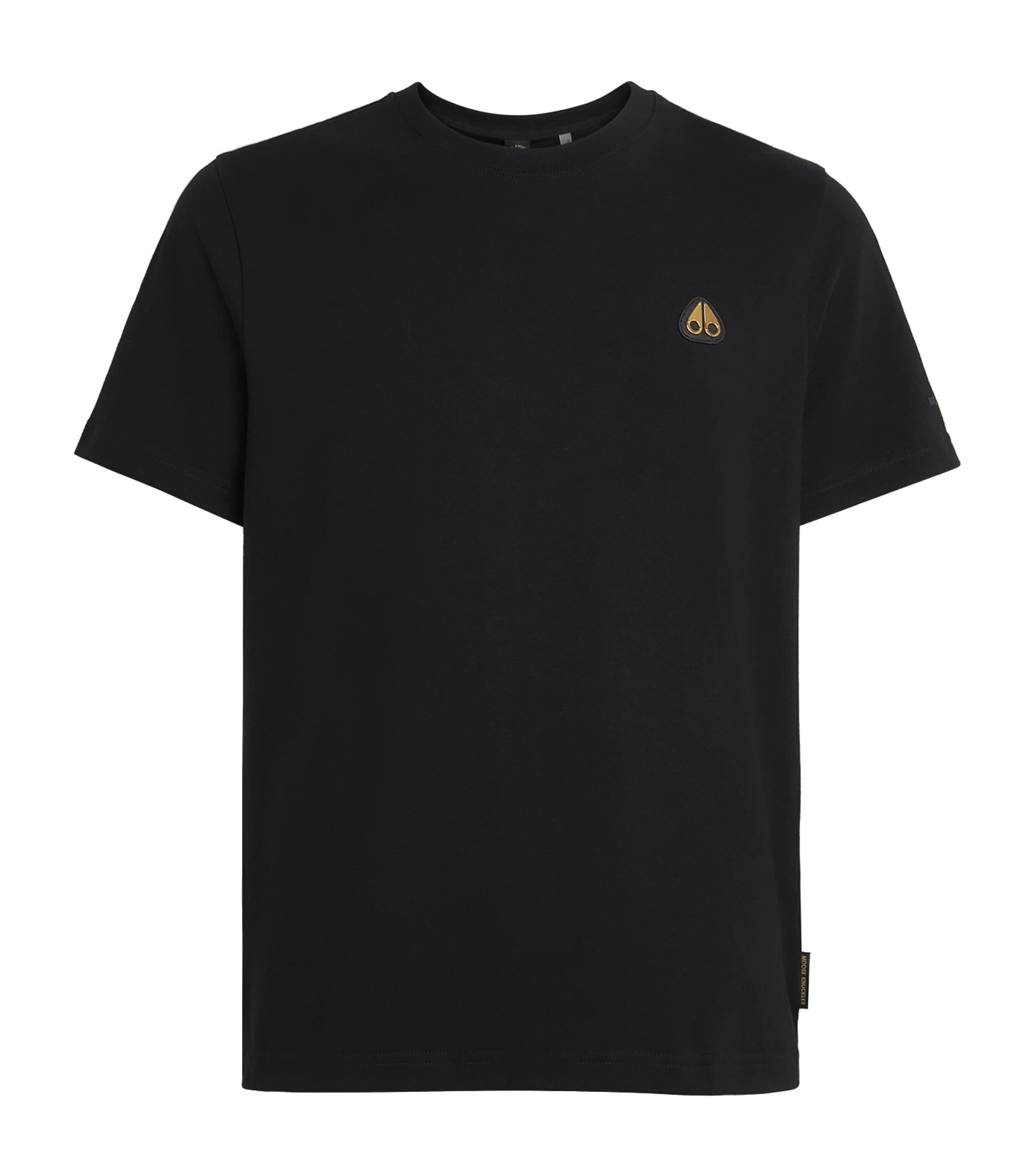 Moose Knuckles Mens Cotton Logo T-Shirt Black