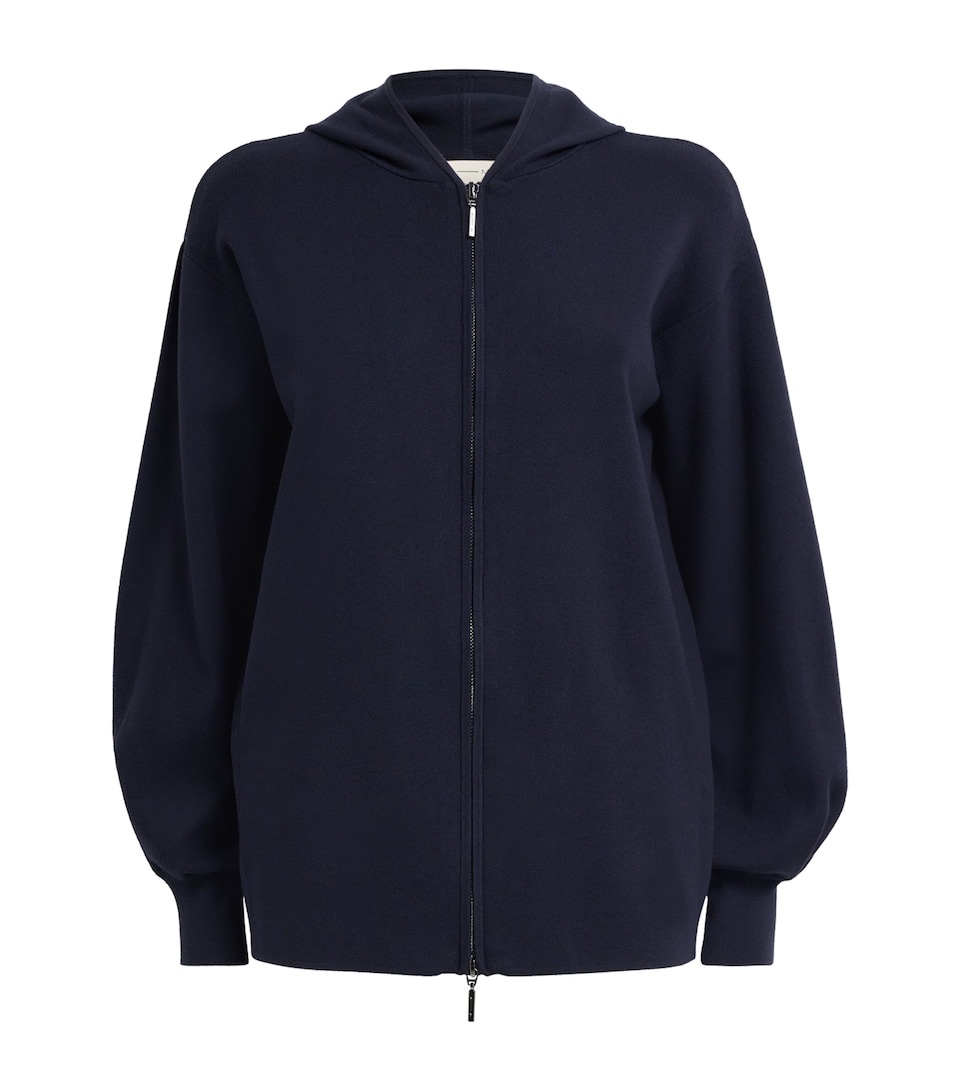 MM Womens Knitted Zip-Up Hoodie Ultramarine