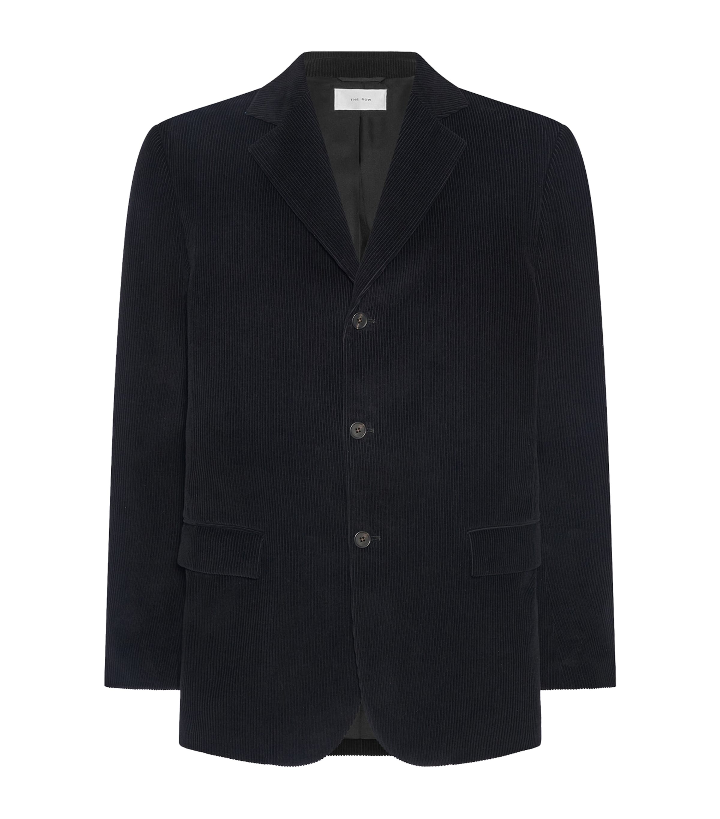 The Row Mens Zach Corduroy Blazer Black