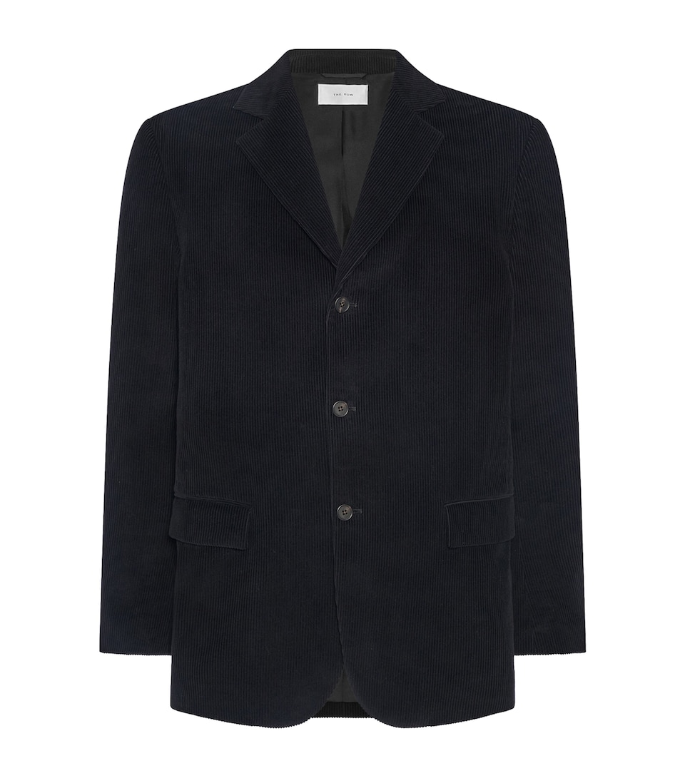 The Row Mens Zach Corduroy Blazer Black