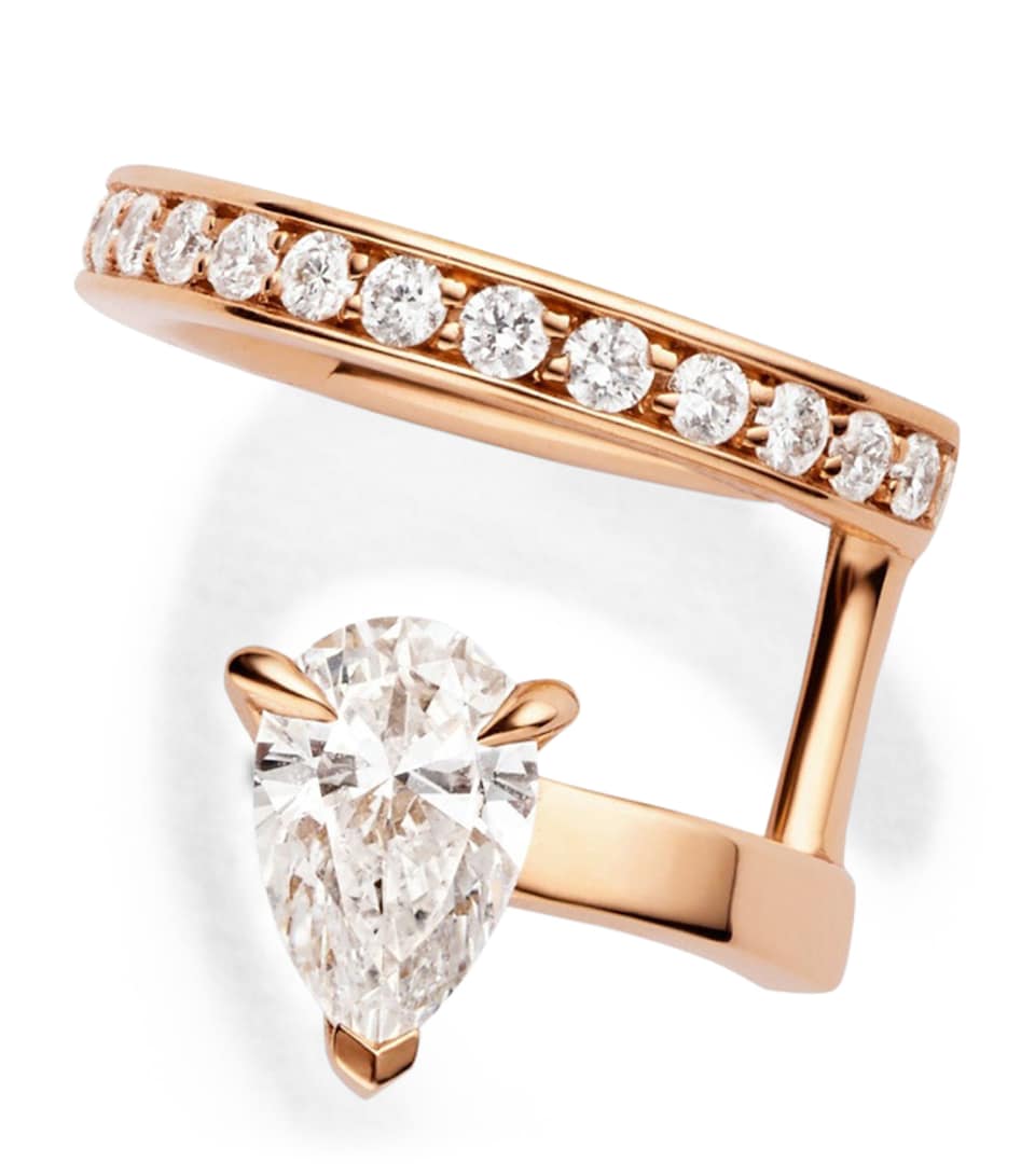 Repossi Rose Gold and Diamond Serti sur Vide Ear Cuff Pink Gold