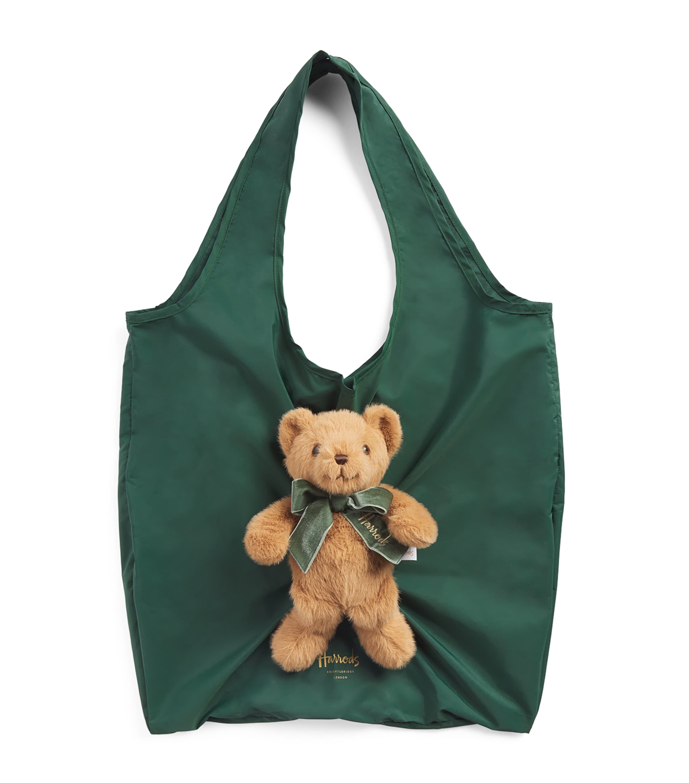 Harrods Henry Bear Packable Tote Bag Pink
