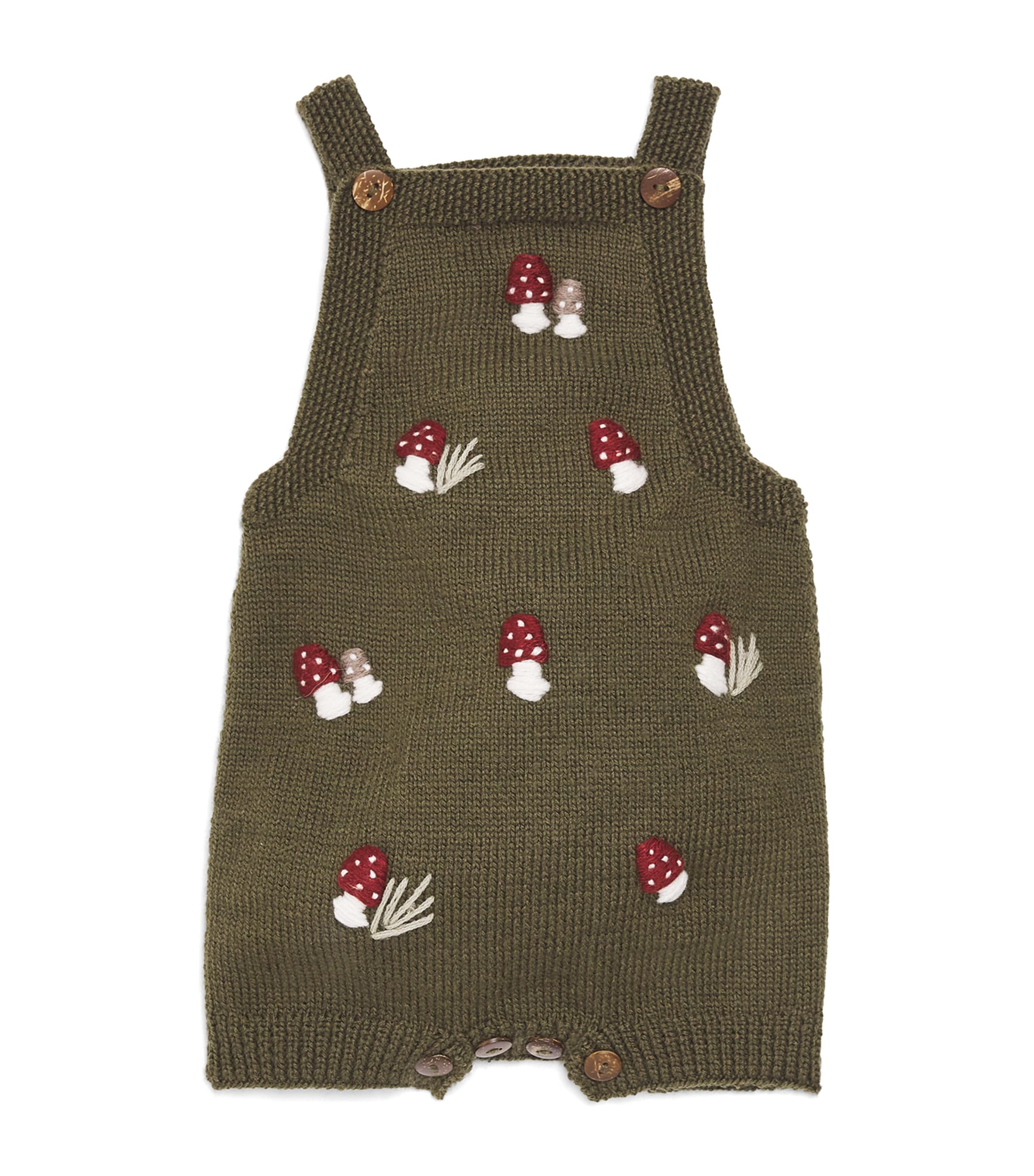 Merino Wool Mushroom Playsuit (0-36 Months)
