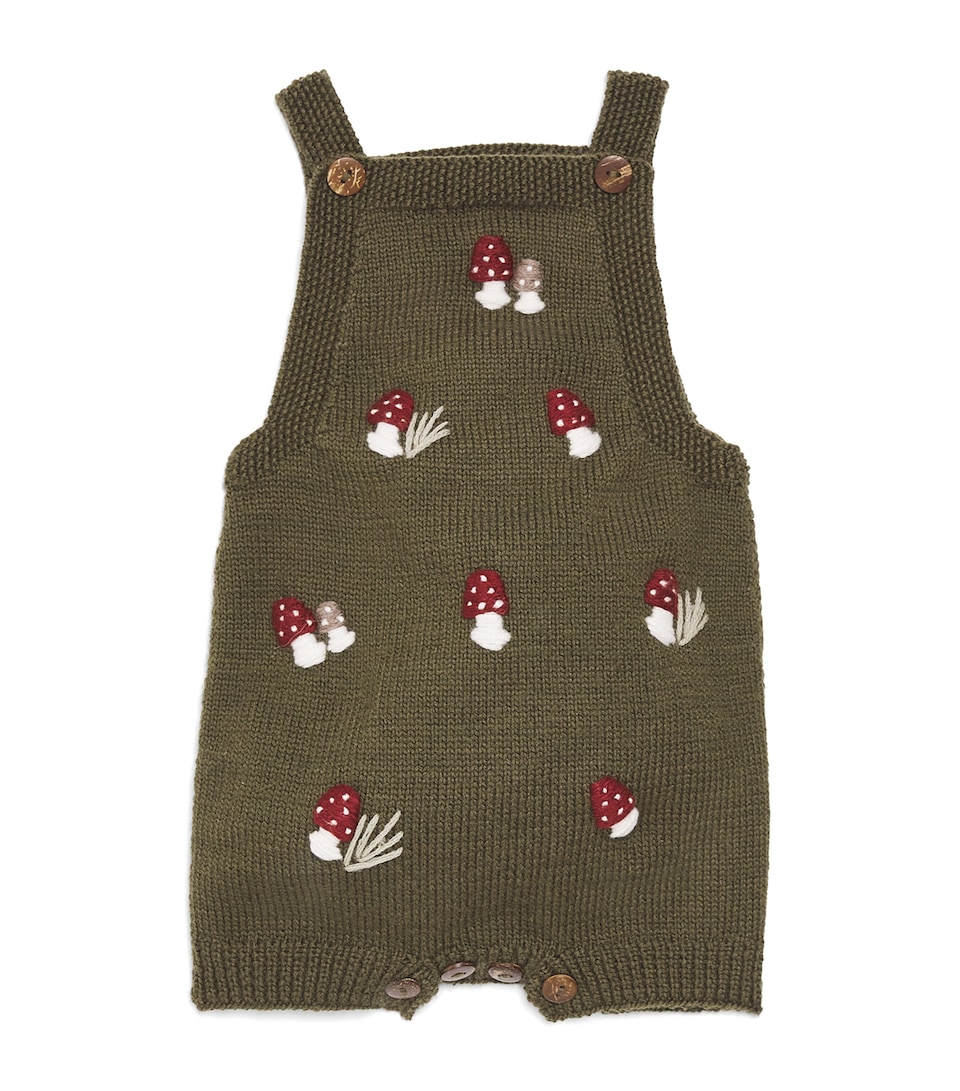 Merino Wool Mushroom Playsuit (0-36 Months)
