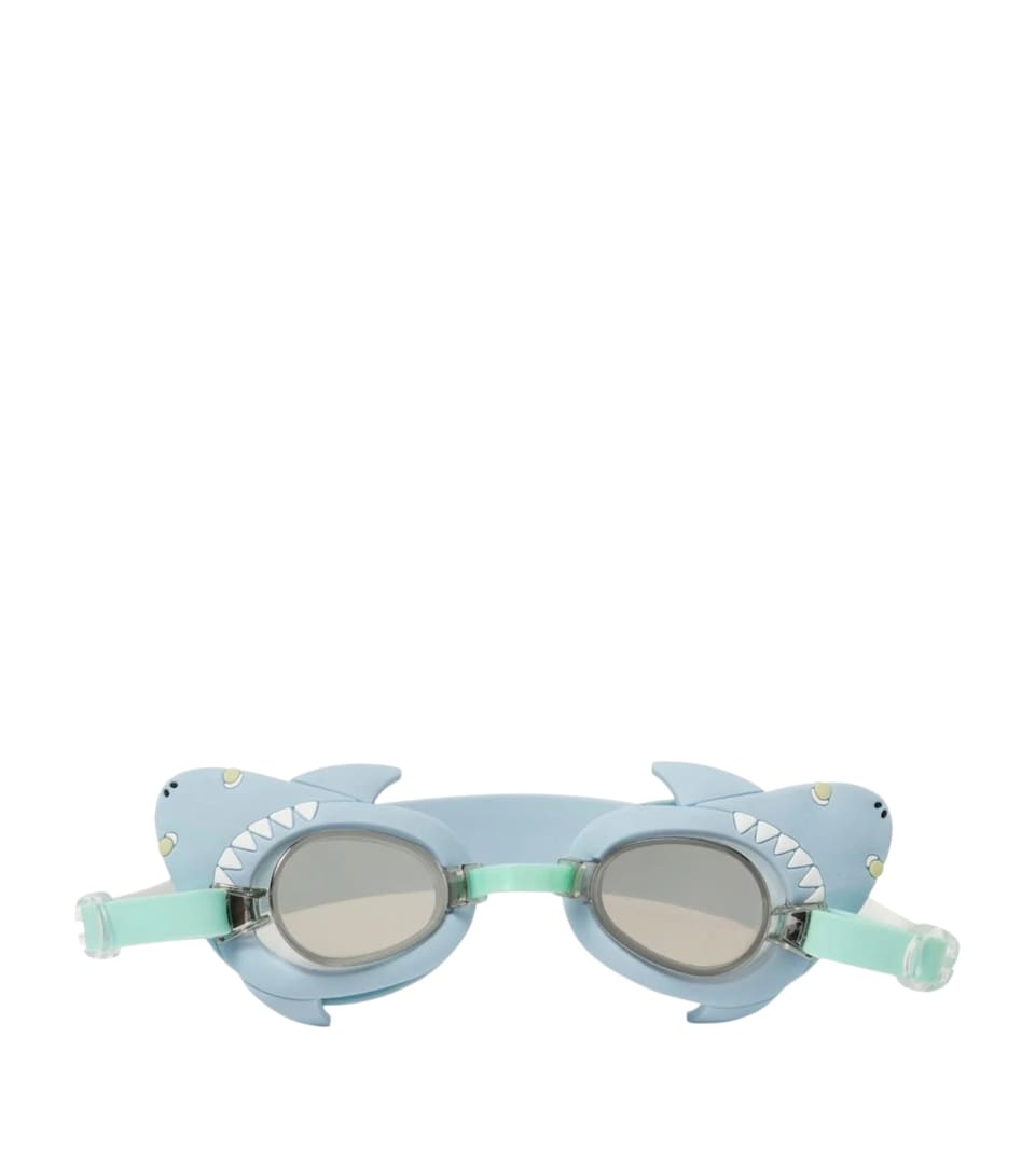 Sunnylife Kids Salty the Shark Swim Goggles Aqua