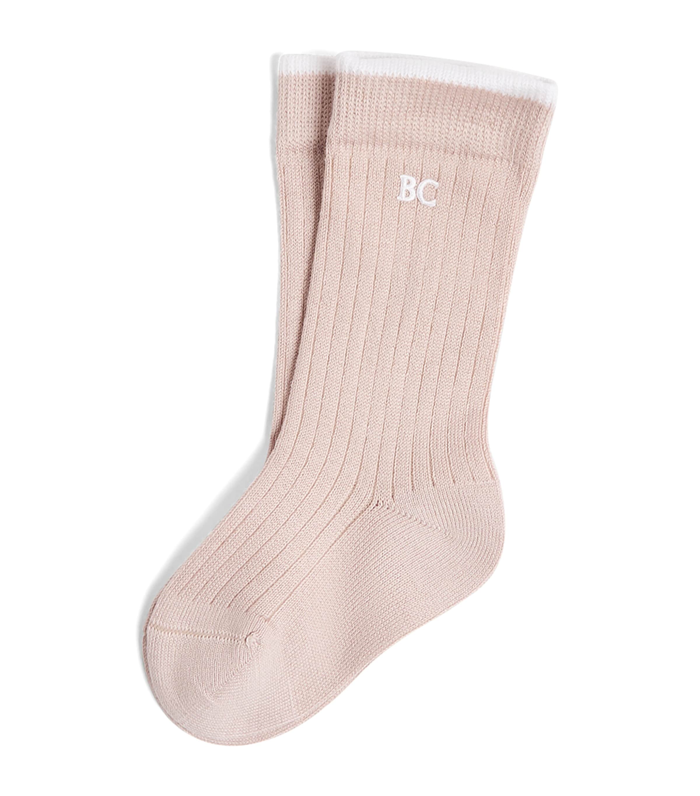 Brunello Cucinelli Kids Cotton Ribbed Baby Socks (0-36 Months)