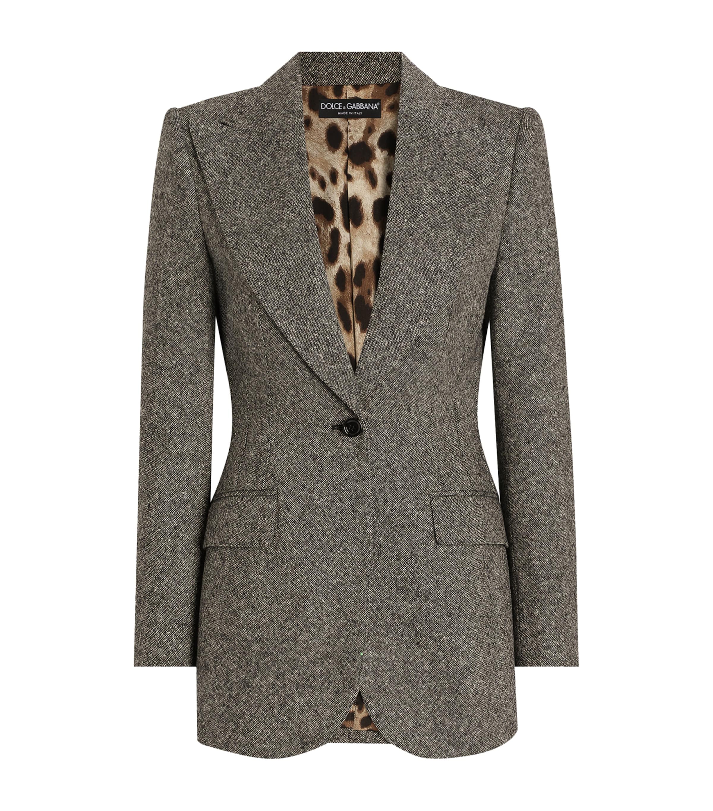 Stretch-Wool Single-Breasted Blazer
