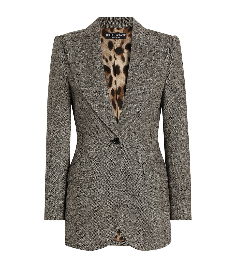 Stretch-Wool Single-Breasted Blazer