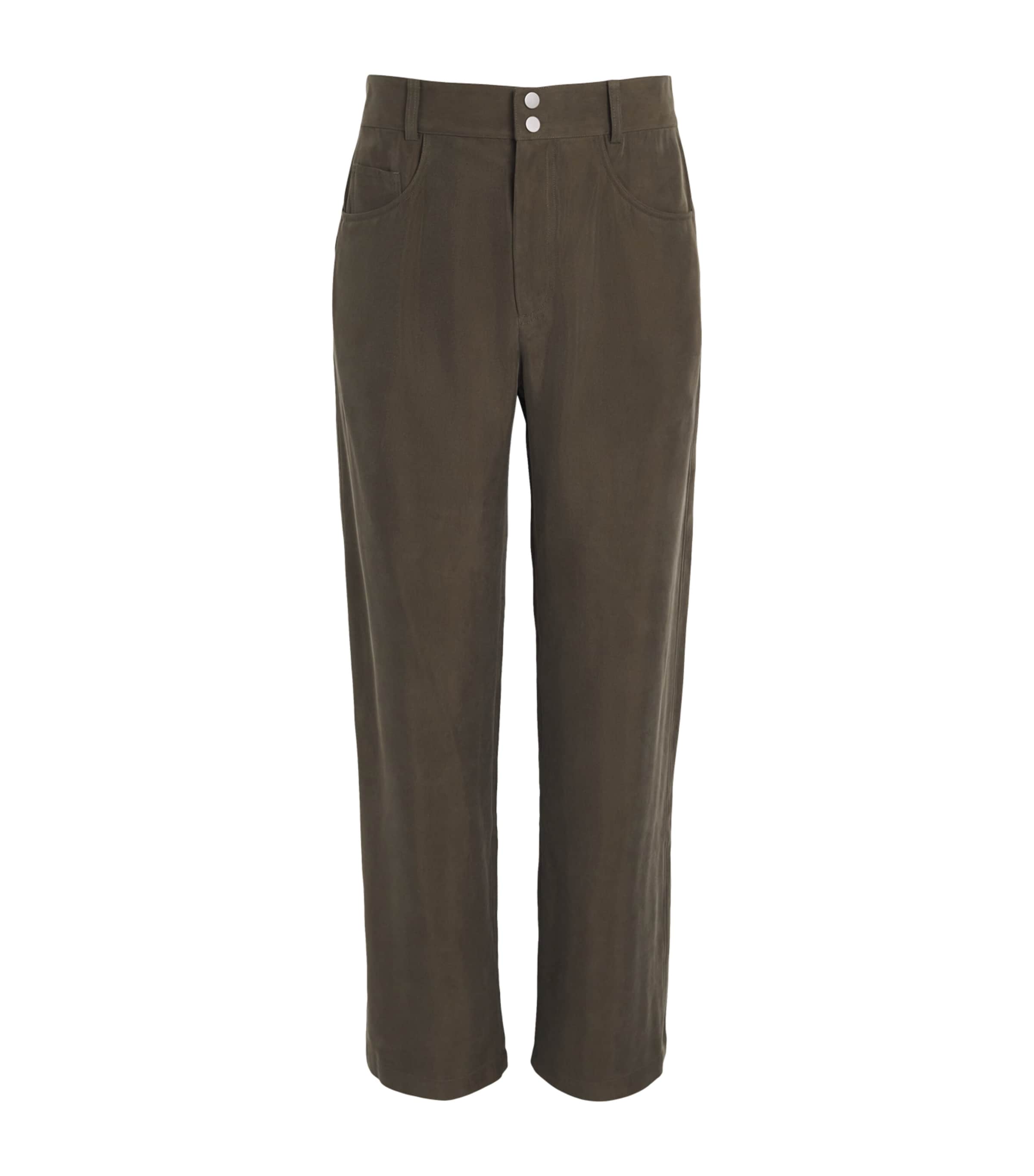 Twill Straight Trousers