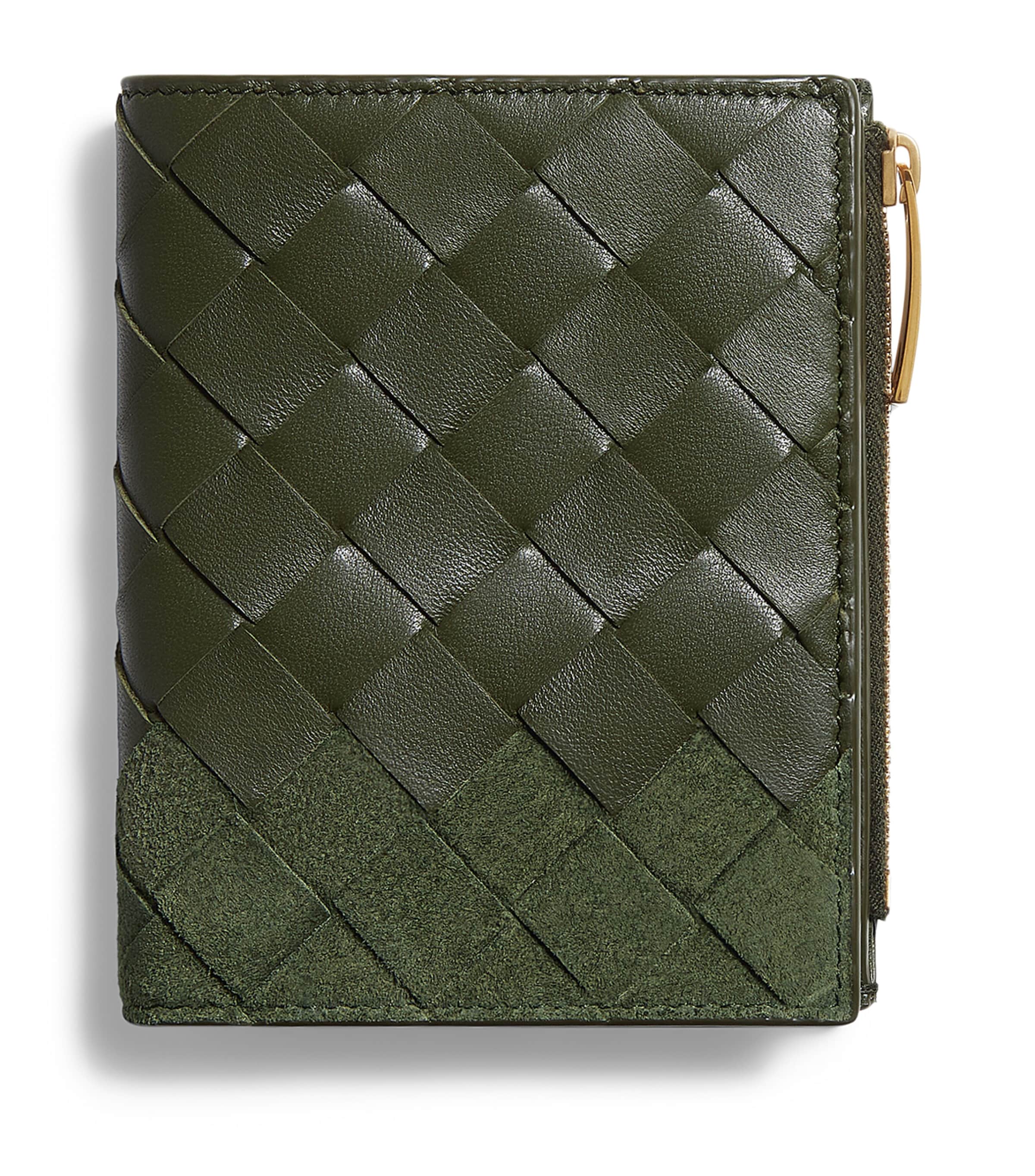 Bottega Veneta Small Leather-Suede Bifold Wallet