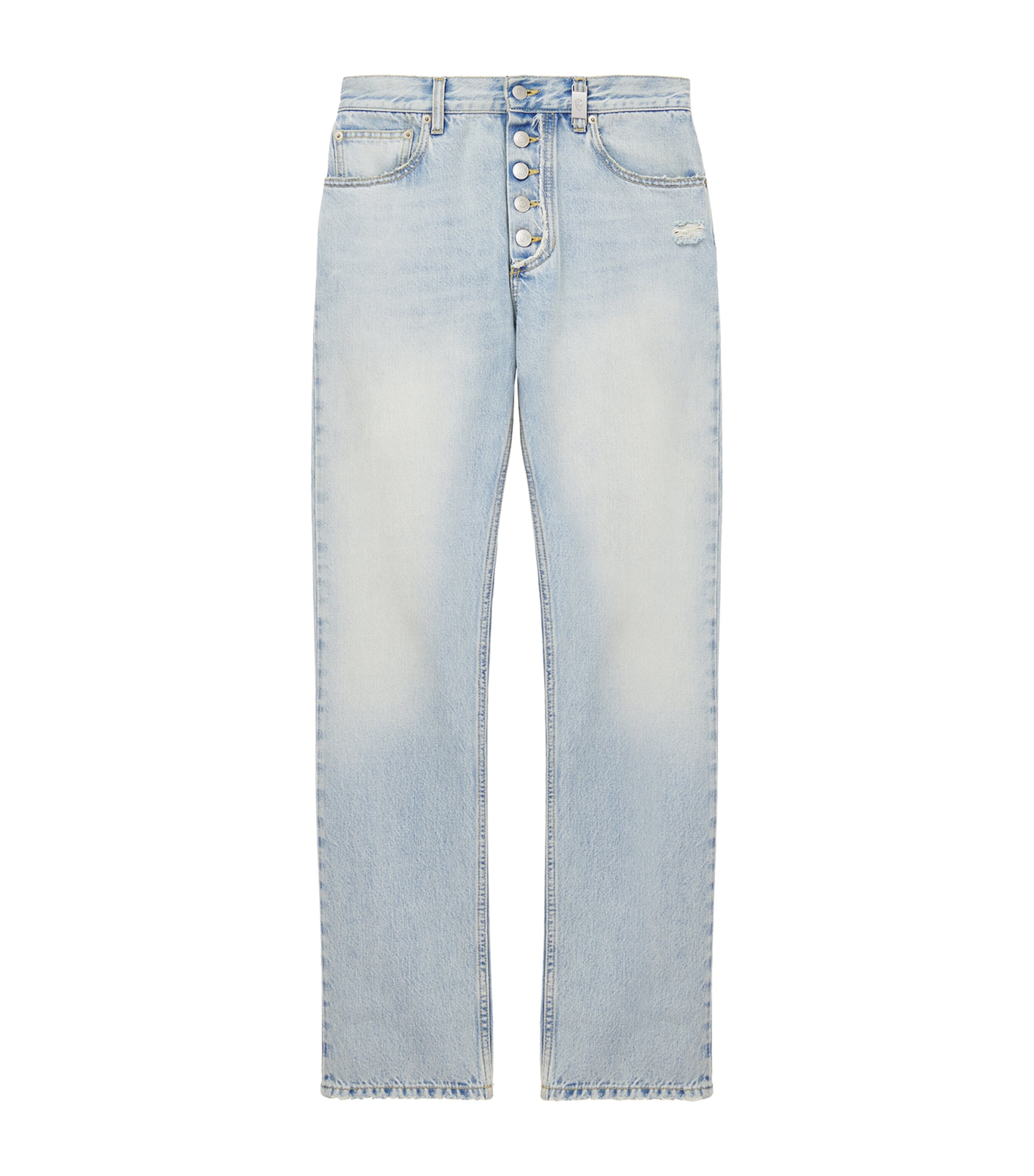 Alaïa High-Rise Round Jeans | Harrods UK